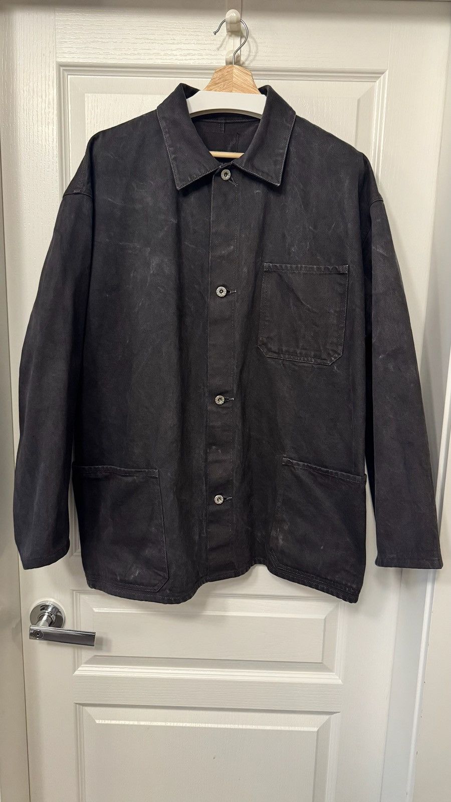 YOKO SAKAMOTO Yoko Sakamoto Sumi Ink Denim Coverall | Grailed
