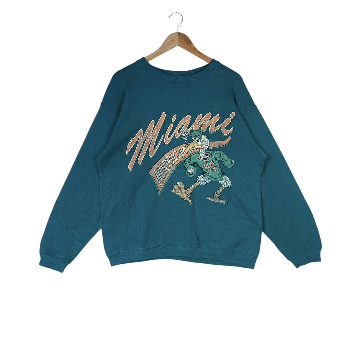 NCAA Vintage Miami Hurricanes Football Bowl Ncaa Sweatshirt Size US M / EU 48-50 / 2 - 1 Thumbnail