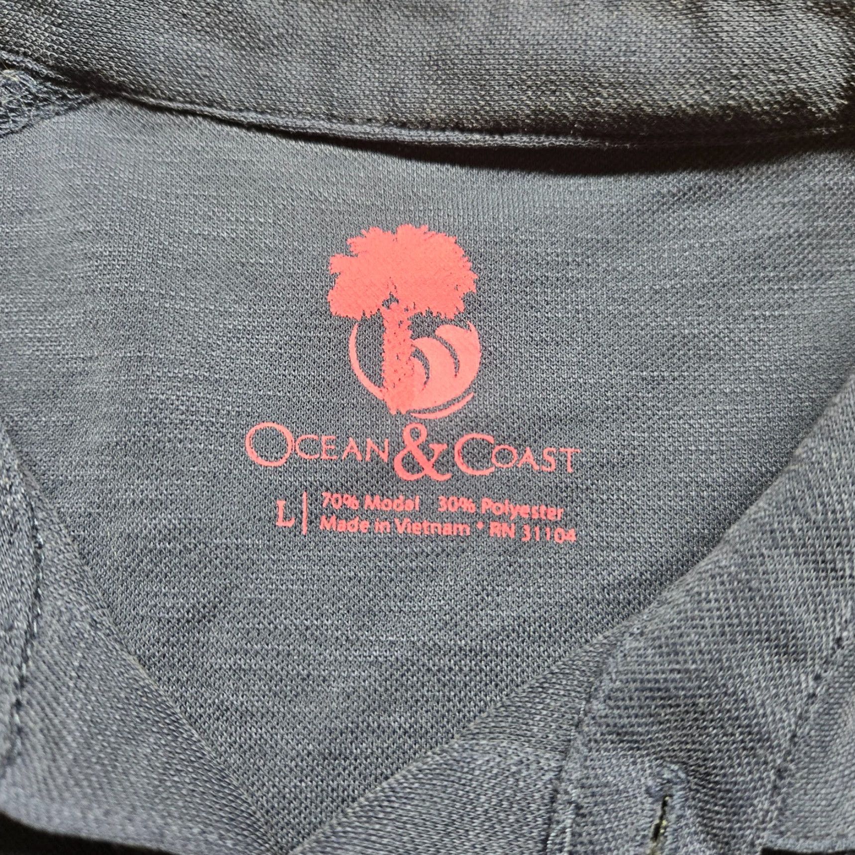 Vintage Ocean & Coast Shirt Mens L Blue Floral Short Sleeve Button-Up 80s 90s Hawaiian Cotton Blend Size US L / EU 52-54 / 3 - 3 Thumbnail