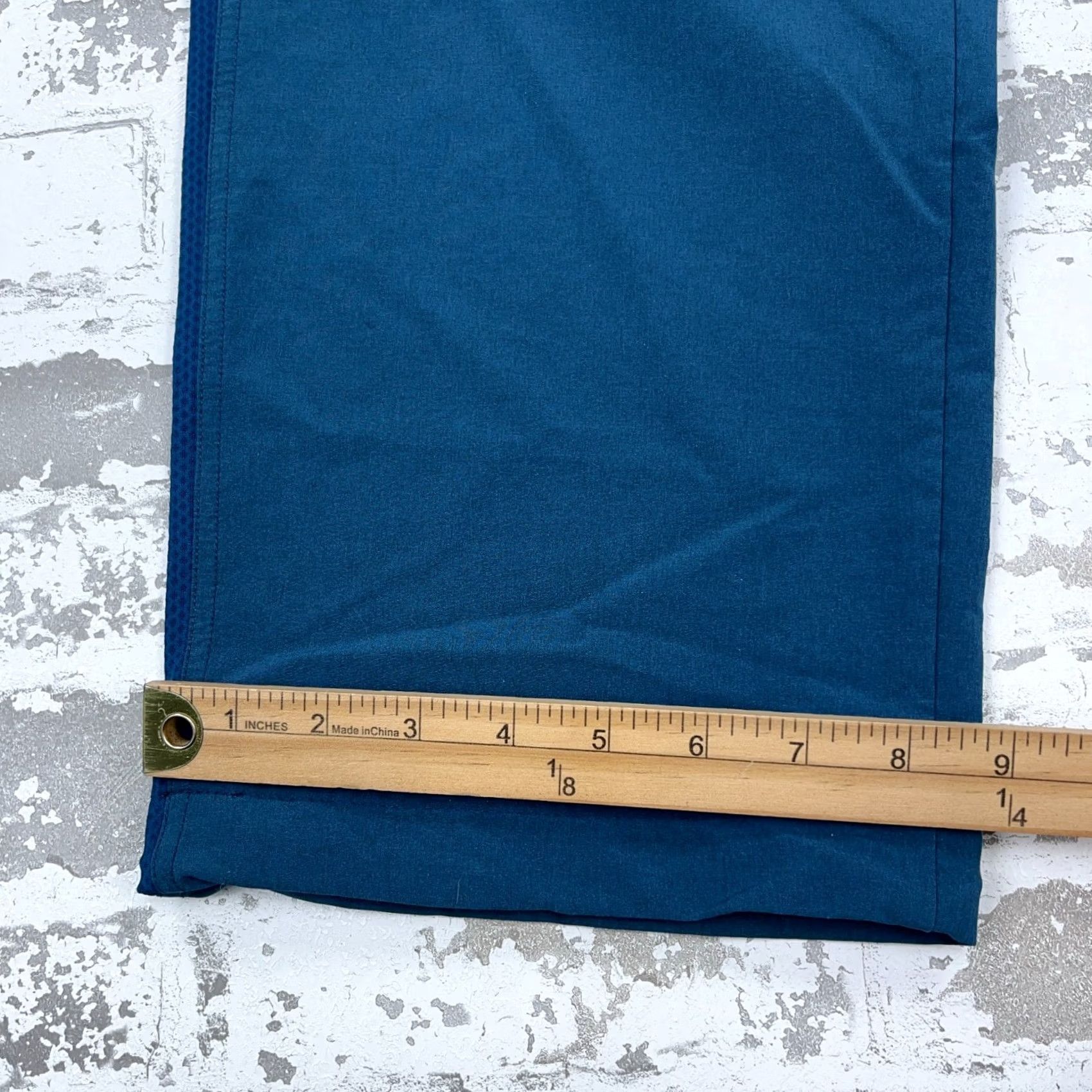 Nike Nike Pro Track Pants Men Large Blue Vertical Windbreakers Warm Ups Unlined Teal Size US 33 - 6 Thumbnail
