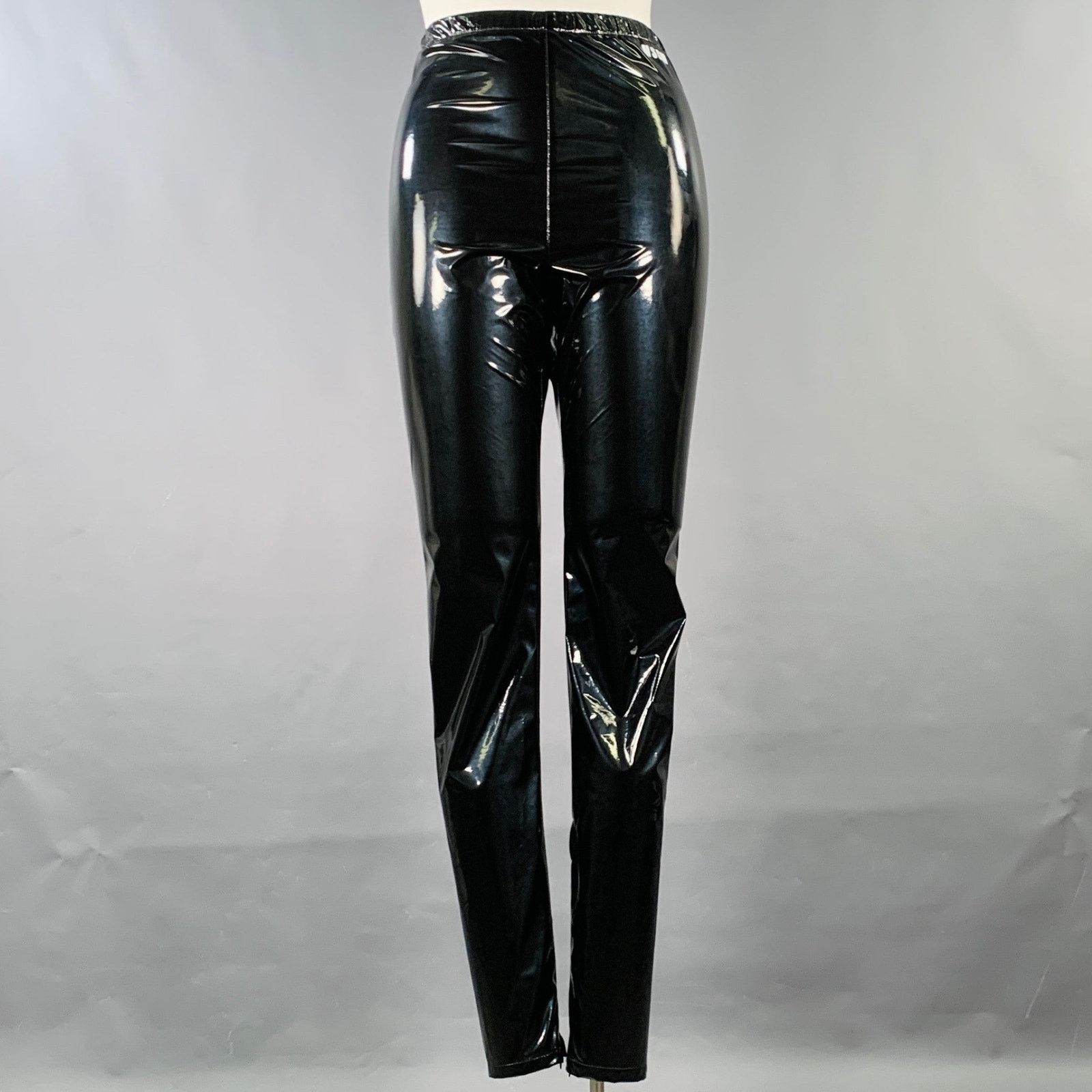 MSGM MSGM Polyester Blend Faux Patent Leather Elastic Waistband Size 32" / US 10 / IT 46 - 1 Thumbnail