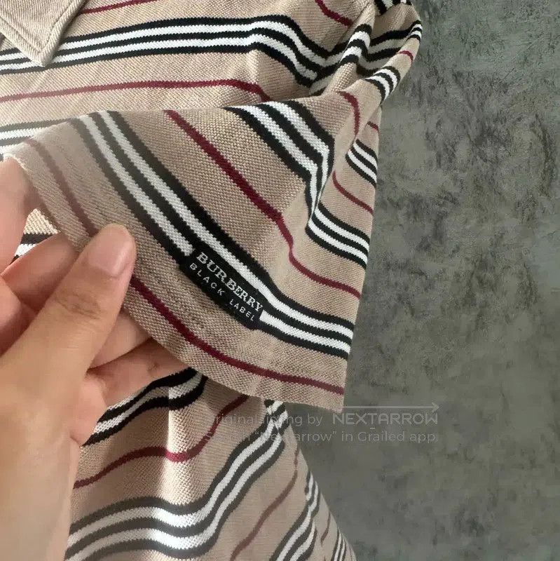 Burberry Burberry Brown Stripe Short-Sleeve Shirt. Size M / US 6-8 / IT 42-44 - 7 Thumbnail