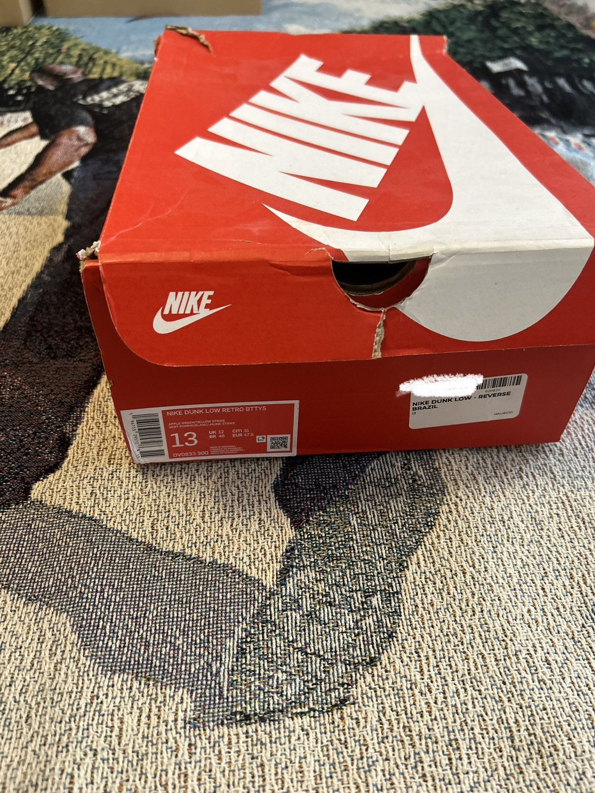 Nike Nike Dunk Low Reverse Brazil Size US 13 / EU 46 - 8 Thumbnail