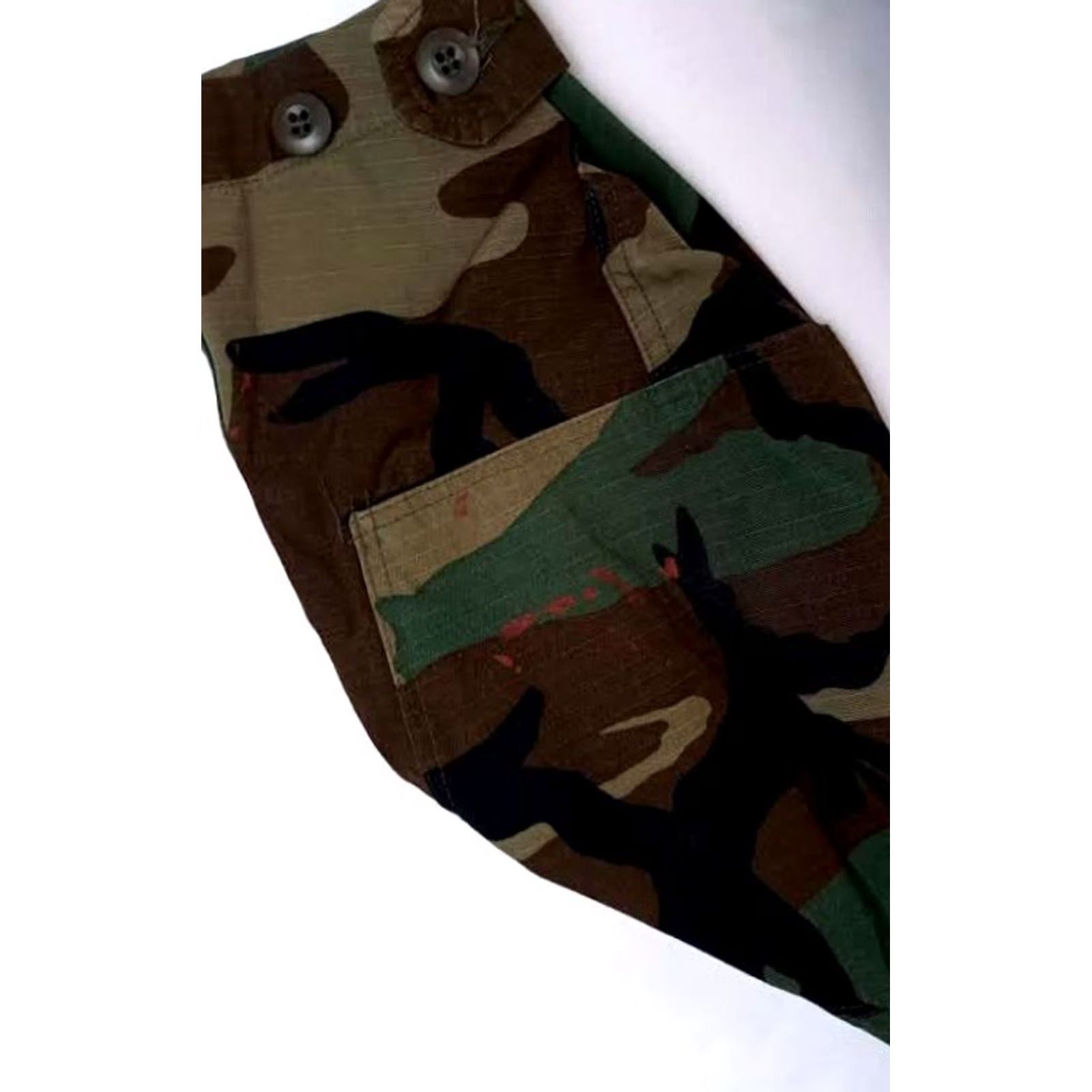 Commando VINTAGE US Military Field Shirt Air Force Air Combat Command XL Denim Camouflage Button-Up Long Sleeve Mens Size US XL / EU 56 / 4 - 4 Thumbnail