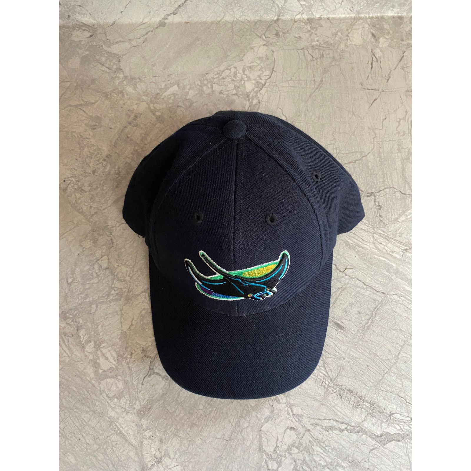 Logo Athletic Vintage Tampa Bay Devil Rays Snapback Baseball Hat Size ONE SIZE - 3 Thumbnail