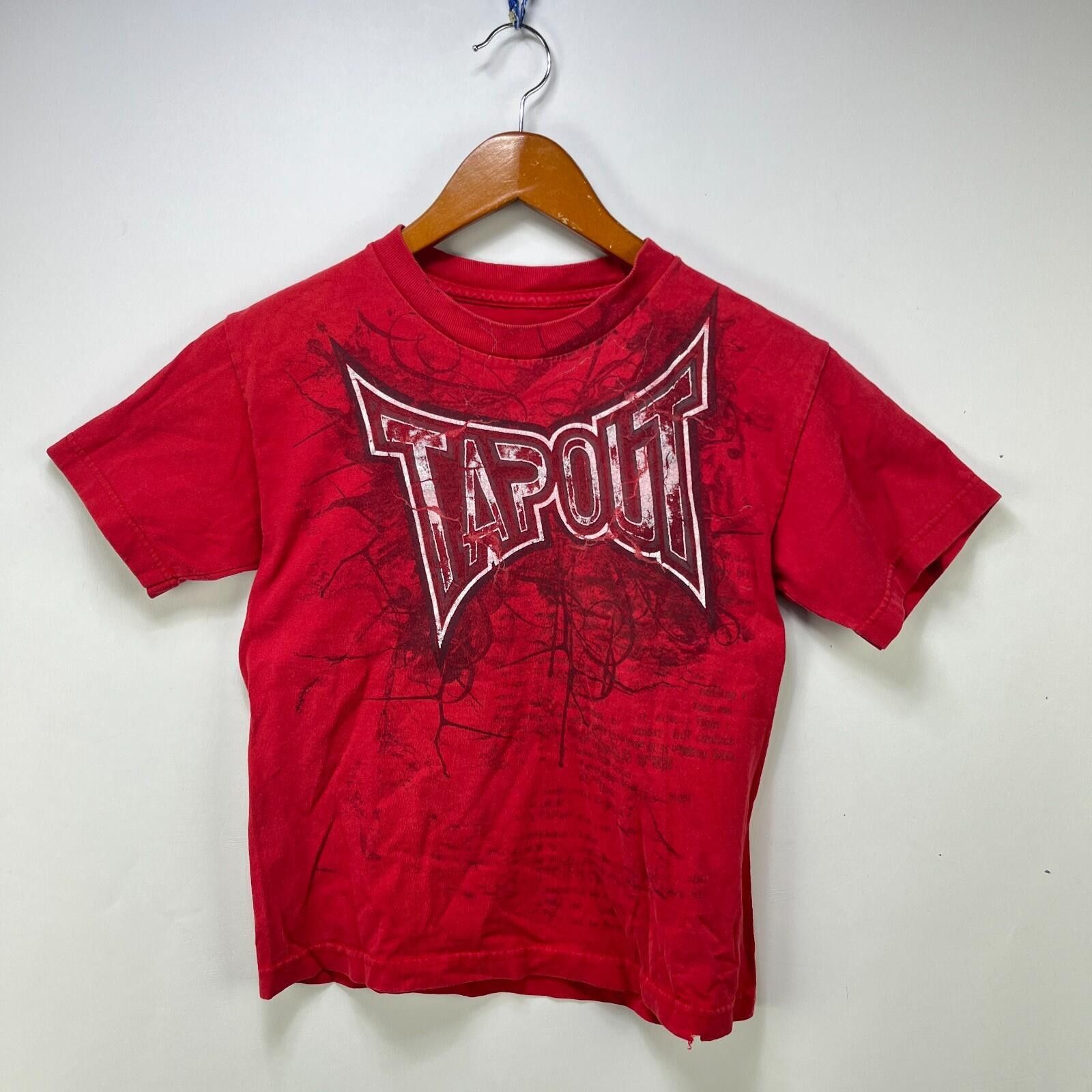 Vintage Tapout MMA Y2K T-Shirt Youth Medium