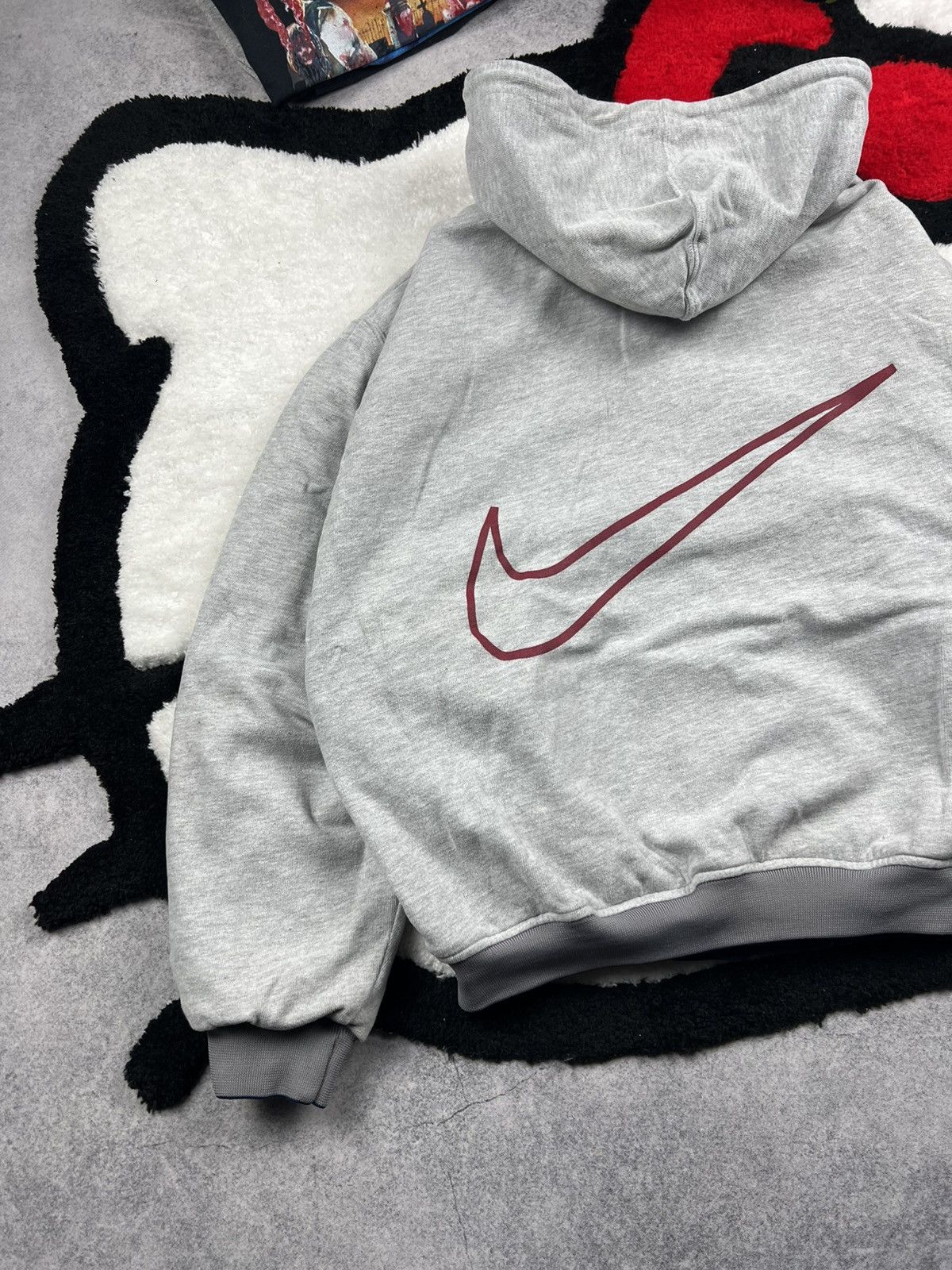Vintage Vintage Nike Big Logo Oversized Reversible Nylon 90s Jacket Size US S / EU 44-46 / 1 - 9 Thumbnail