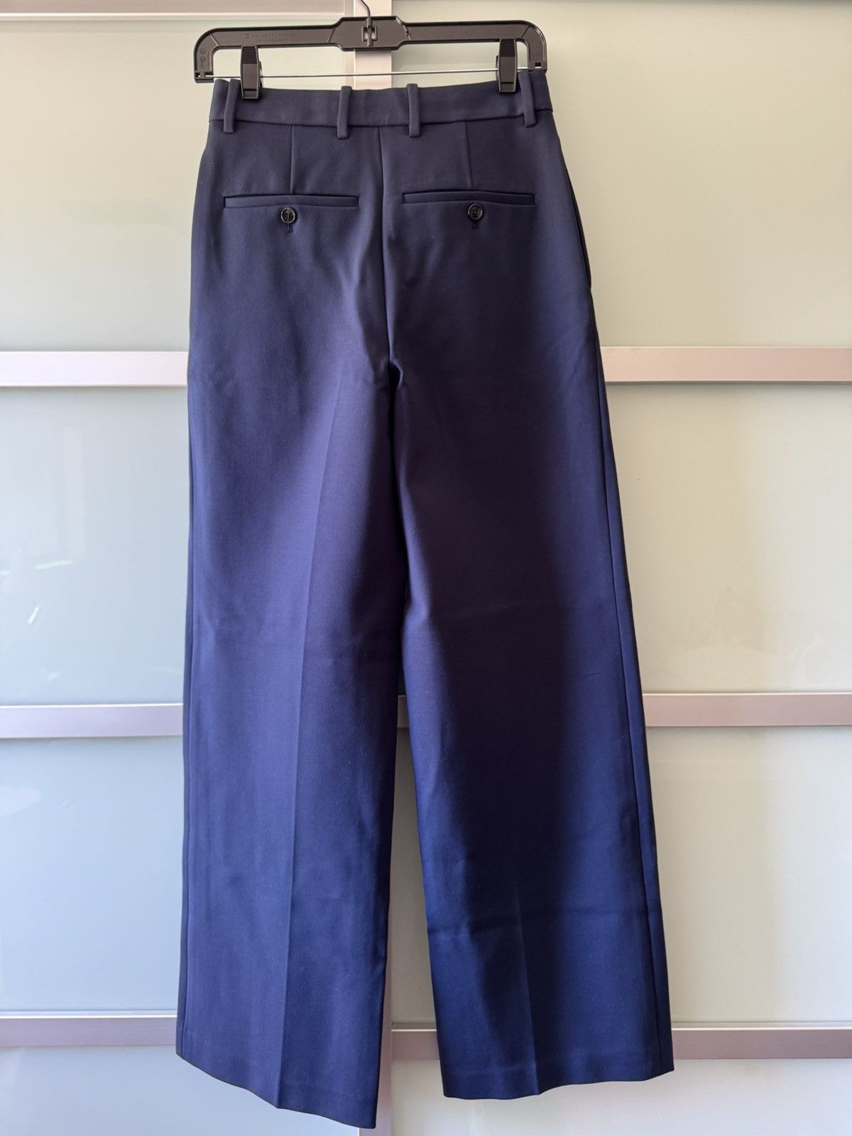 Theory Theory Navy Classic Ponte Straight Trousers Size 25" / US 0 / IT 36 - 2 Thumbnail