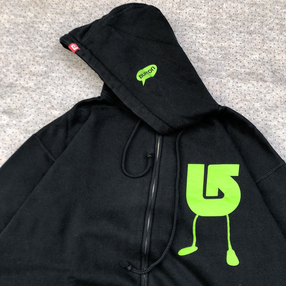 Burton × Vintage Y2k Burton Logo Zipper Hoodie Size US L / EU 52-54 / 3 - 6 Thumbnail
