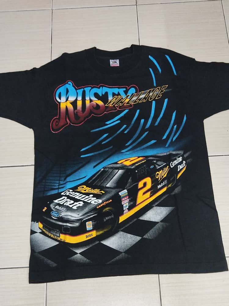 Fruit Of The Loom Vintage90 NASCAR RUSTY WALLACE Size US M / EU 48-50 / 2 - 2 Thumbnail