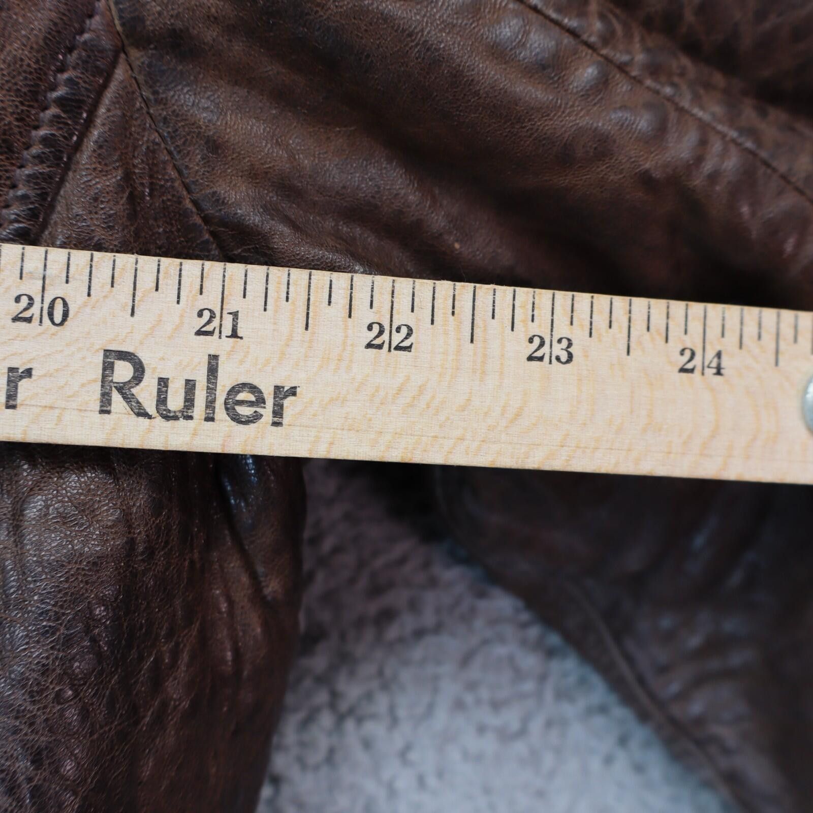 Other BS Leather Jacket Men Large Bomber Snap Textured MSRP $398 Size US L / EU 52-54 / 3 - 6 Thumbnail