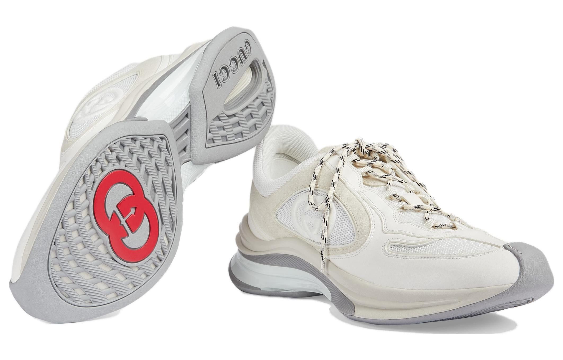 Gucci o1mt1gz0825 Men's Gucci Run Sneakers in White Size US 11.5 / EU 44-45 - 5 Thumbnail