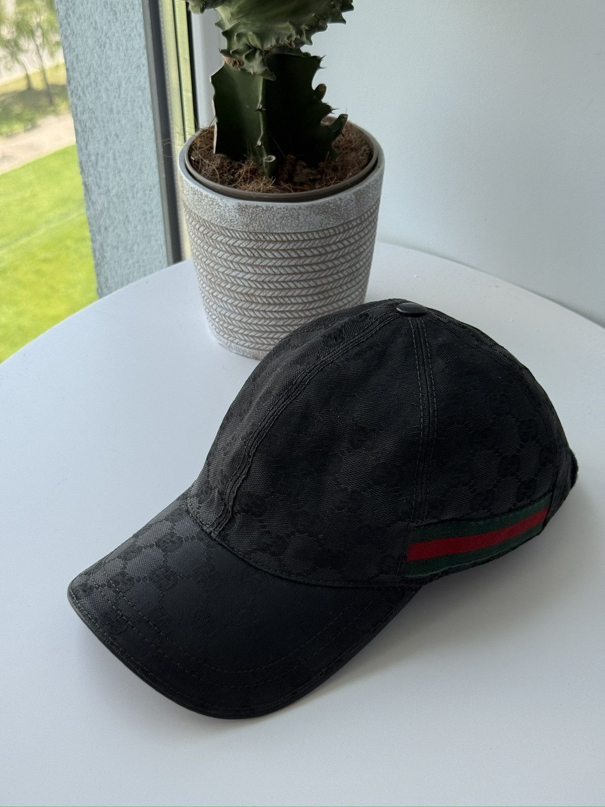 Gucci Gucci Monogram Web Stripe Baseball Cap Size ONE SIZE - 2 Thumbnail