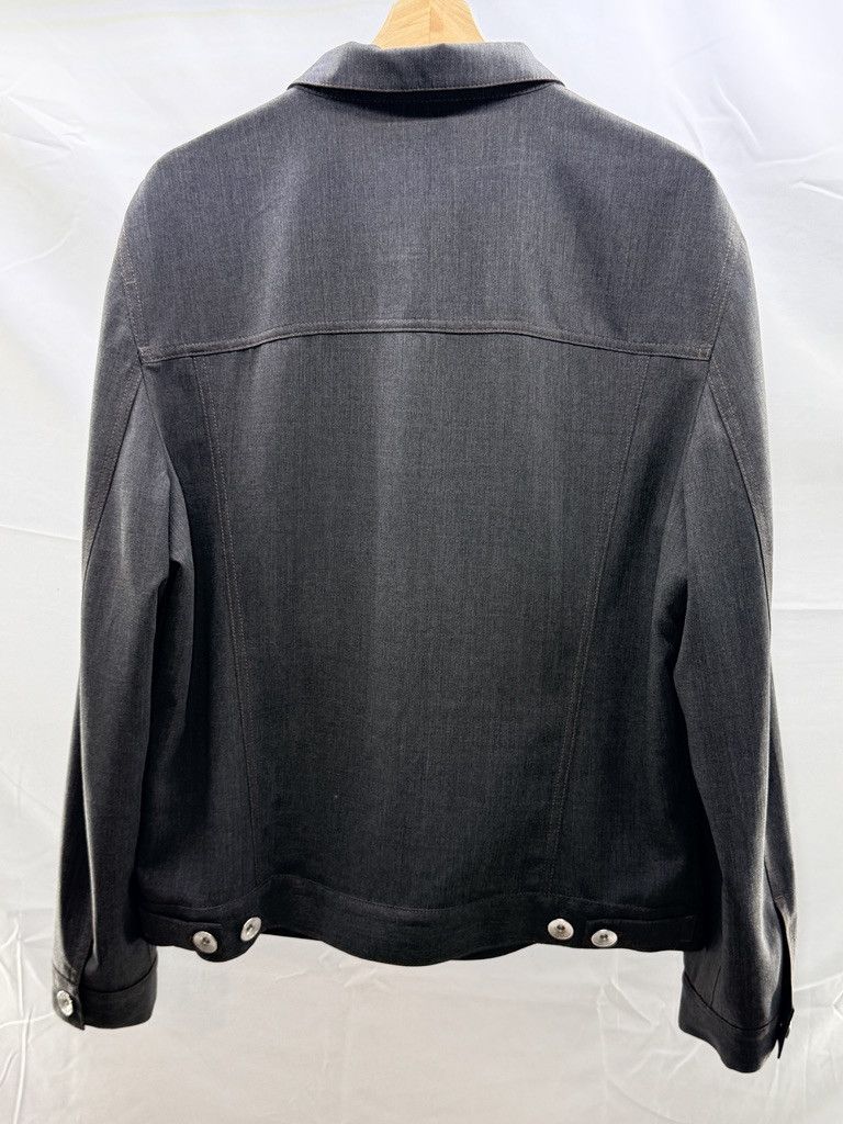 Brunello Cucinelli BRUNELLO CUCINELLI Wool Denim Bomber Grey Jacket Size US M / EU 48-50 / 2 - 12 Thumbnail