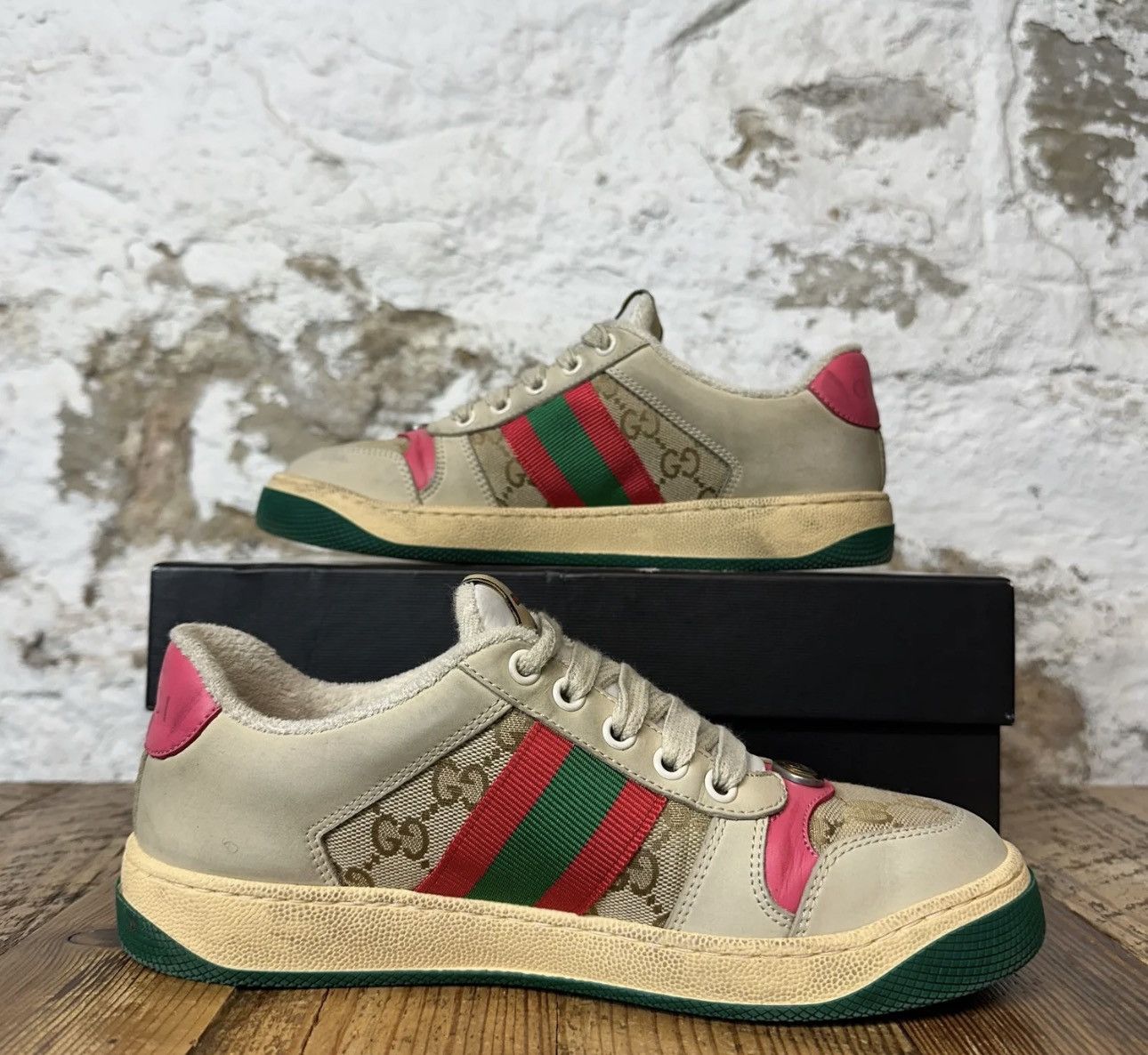 Gucci Gucci Beige Screeners Size US 6.5 / IT 36.5 - 1 Thumbnail