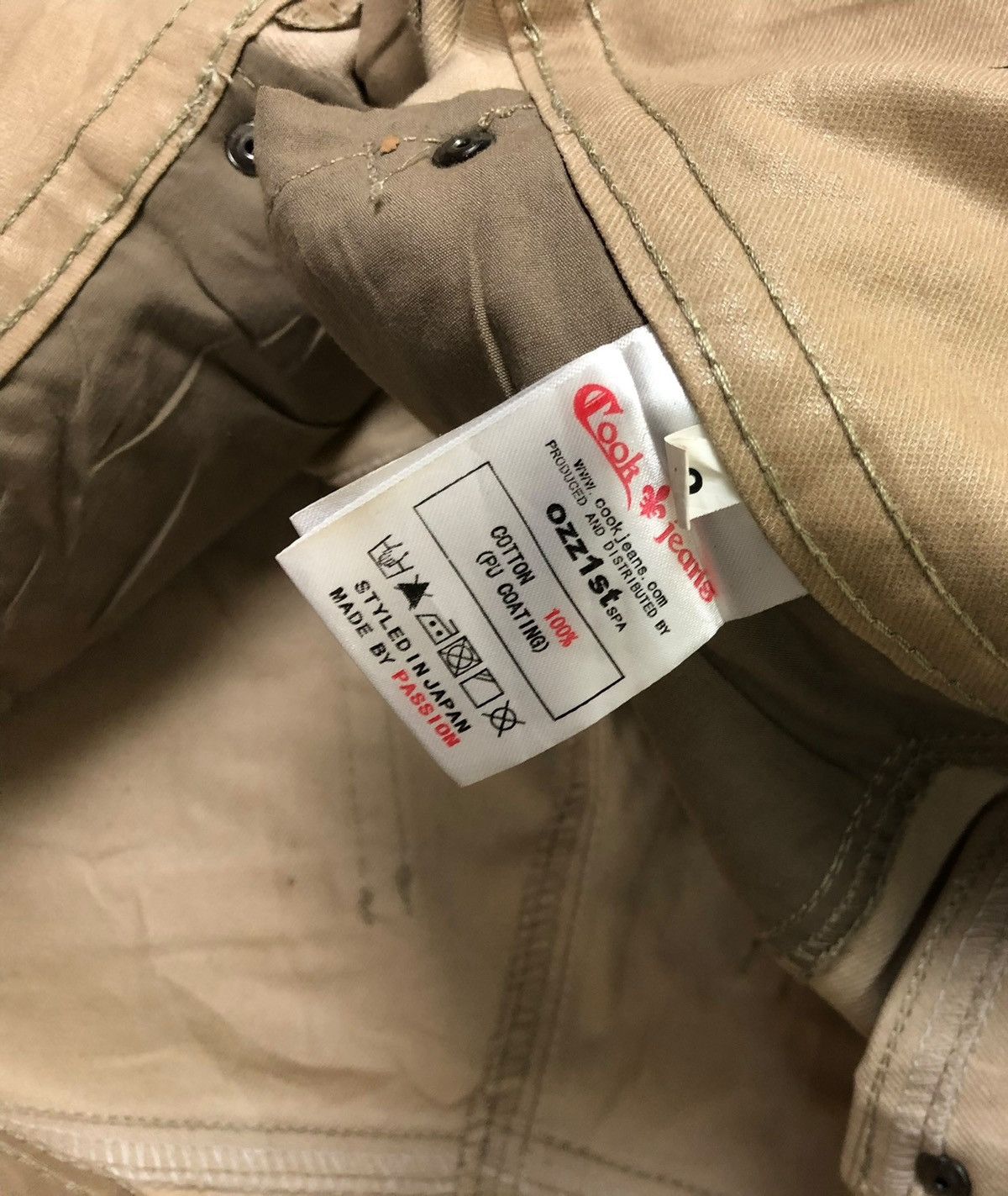 Japanese Brand Super Flare Cook Jeans Low Rise Waxed Cotton Casual Pants Size US 30 / EU 46 - 15 Thumbnail