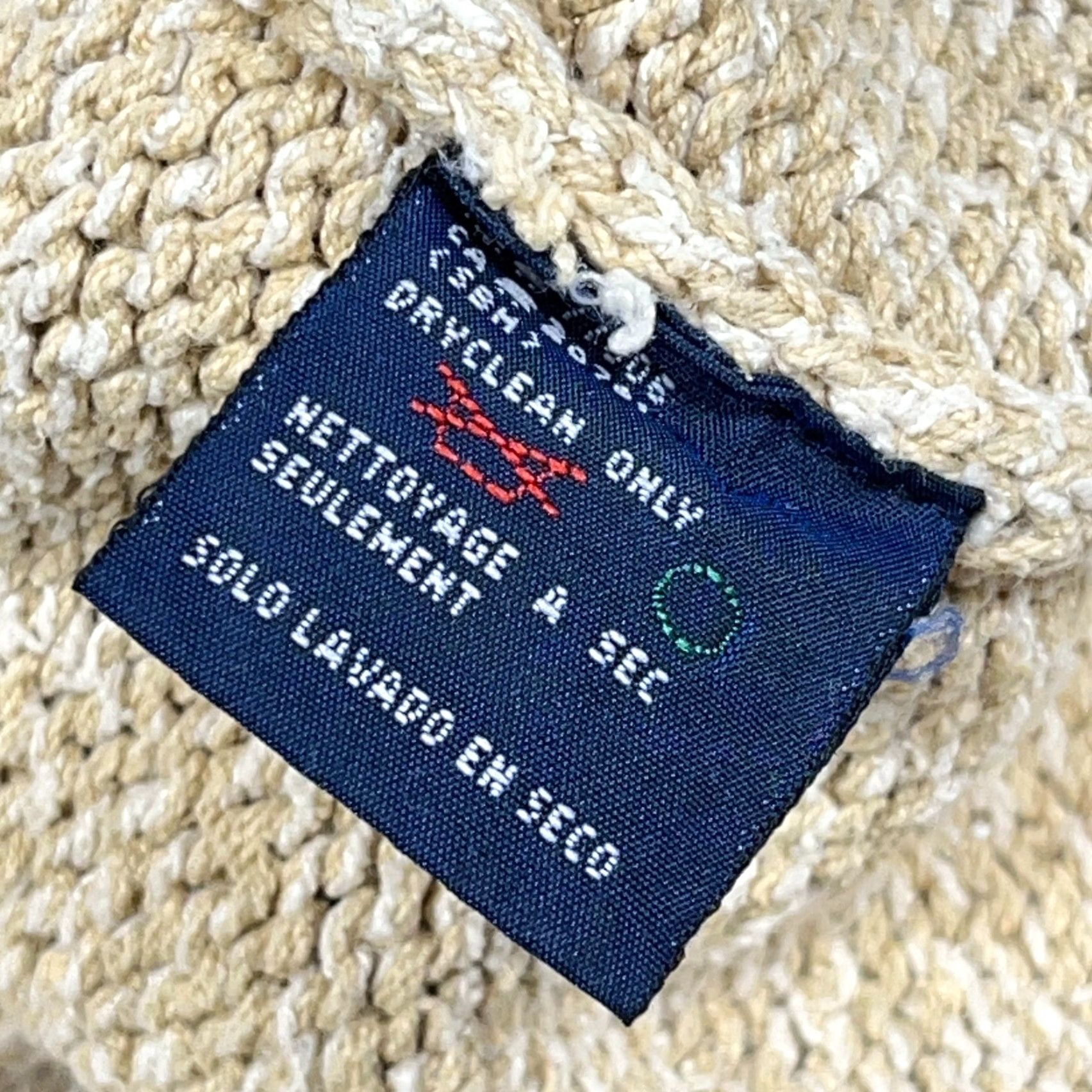 Tommy Hilfiger VINTAGE Tommy Hilfiger Sweater Men XL Tan Heavy Knit Crewneck Rib Grandpa 90s Size US XL / EU 56 / 4 - 5 Thumbnail
