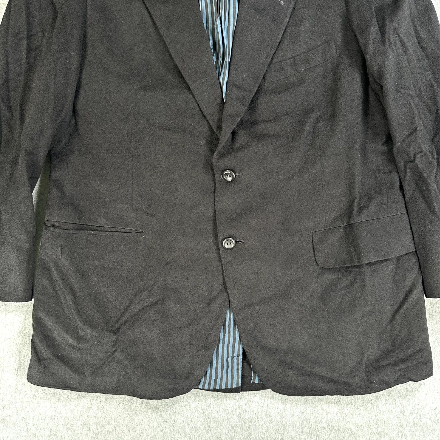 Vintage Oxxford Clothes Sport Coat Men 42 Black Cashmere Two-Button Notch Lapel Two Button Front Two-Button Jacket Neiman Marcus Conference Size US XS / EU 42 / 0 - 2 Thumbnail