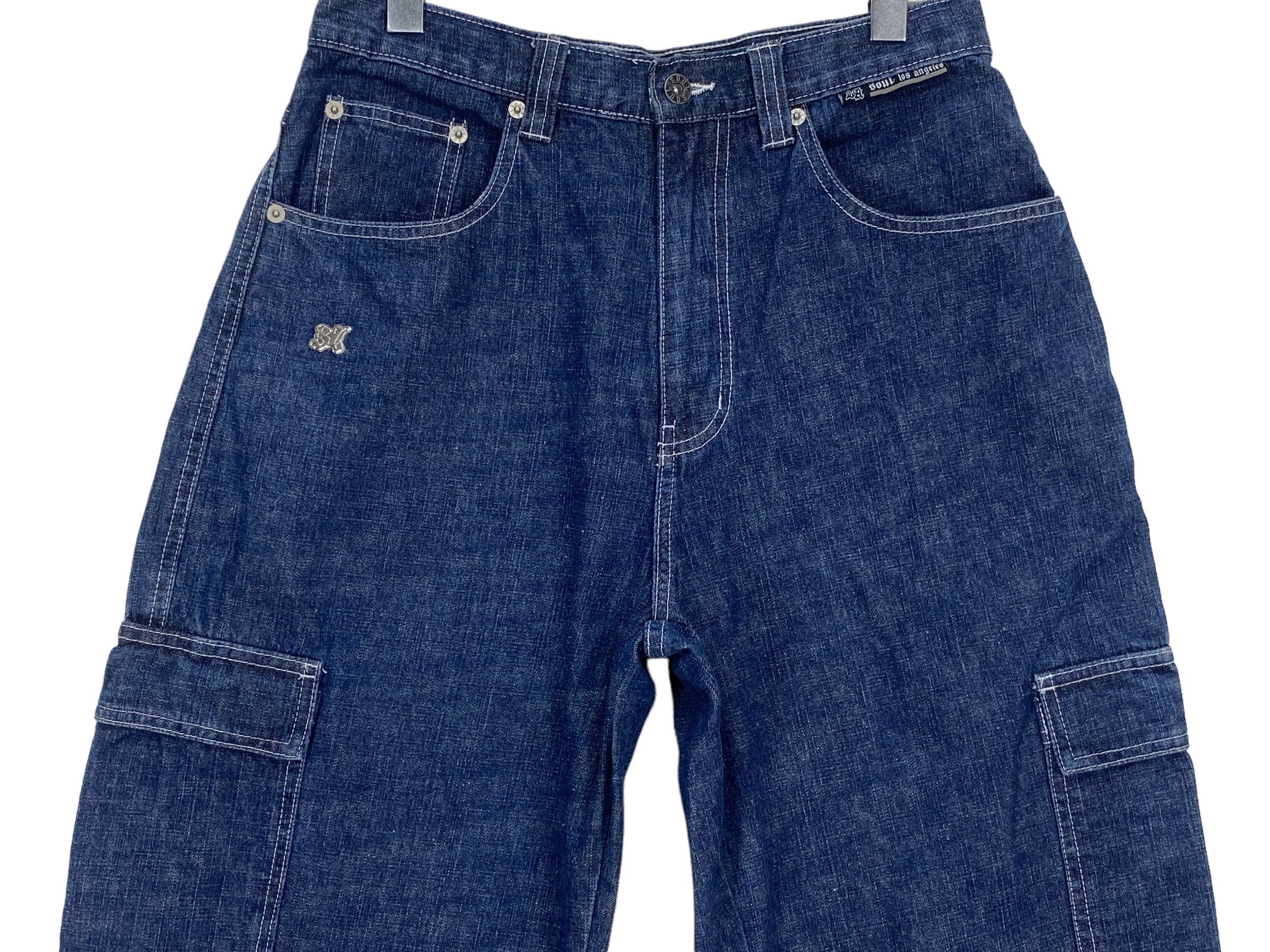 Japanese Brand La Soul Baggy Jeans Carpenter Hip Hop Jeans Size US 34 / EU 50 - 3 Thumbnail