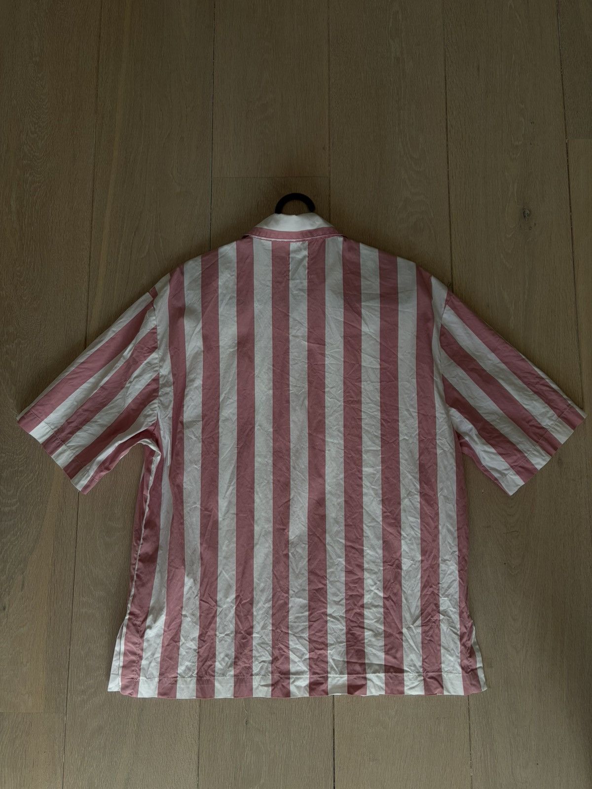 Sandro Beautiful Pink/White striped Sandro box button shirt Size US M / EU 48-50 / 2 - 4 Thumbnail