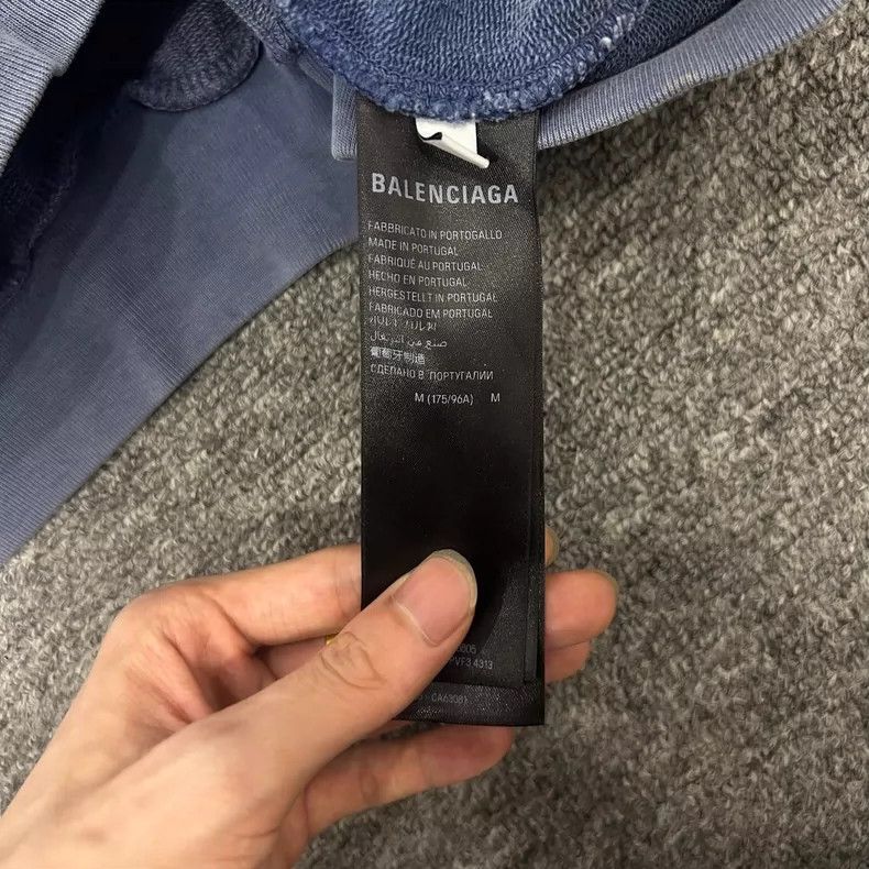 Balenciaga Balenciaga Hooded Sweatshirt, Gray Gradient Size US M / EU 48-50 / 2 - 5 Thumbnail
