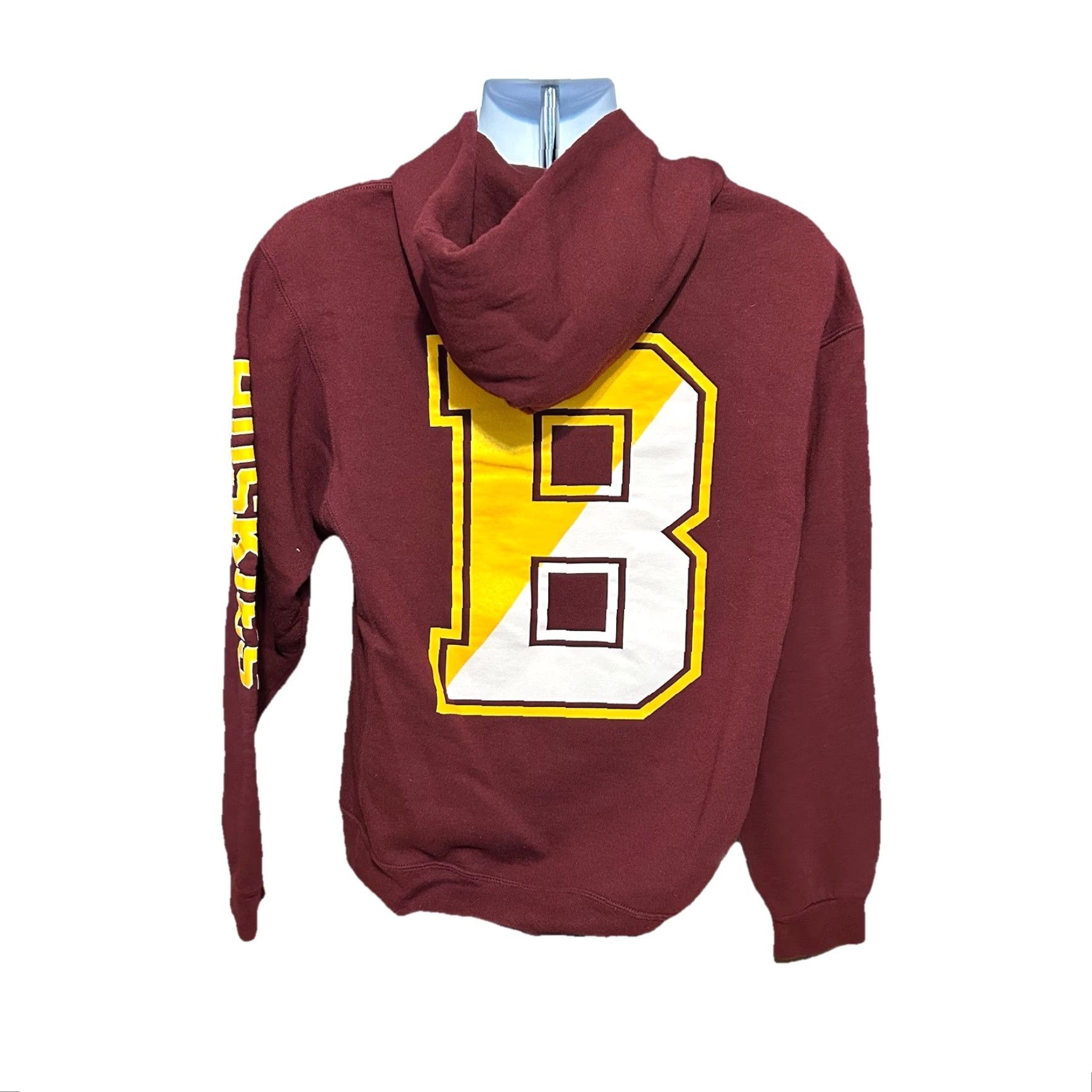 Vintage VTG Bloomsburg University Huskies Hoodie Pullover Russell Maroon Adult Medium Size US M / EU 48-50 / 2 - 2 Thumbnail
