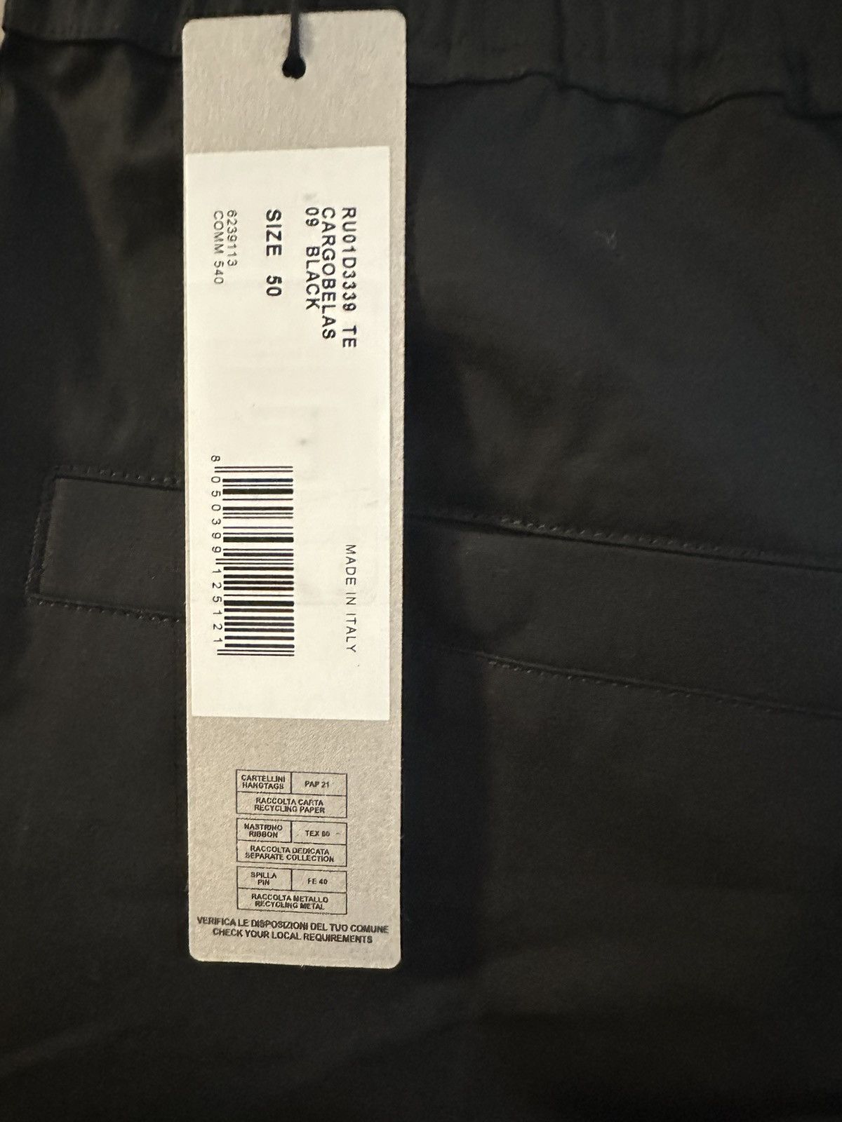 Rick Owens Rick owens lido jumbo cargo belas black twill size 50 Size US 34 / EU 50 - 3 Thumbnail