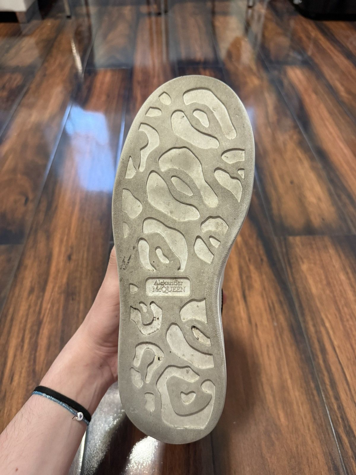 Alexander McQueen Alexander Mcqueen Oversized Sneaker White Black Heel Size US 9.5 / EU 42-43 - 8 Thumbnail