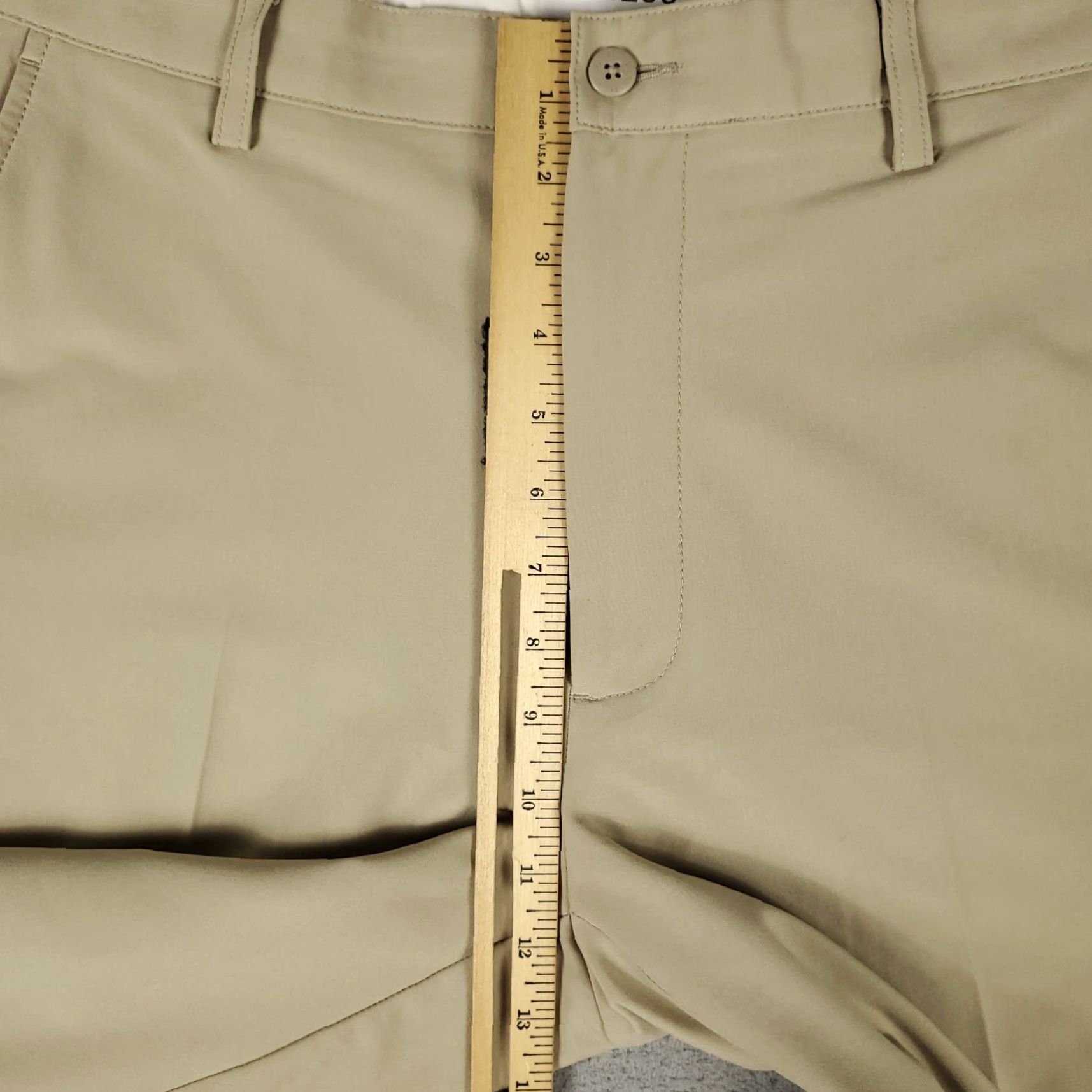 Footjoy FootJoy Pants Mens 34x30 Beige Chino Flat Front Regular Fit Straight Leg. Size US 34 / EU 50 - 4 Thumbnail