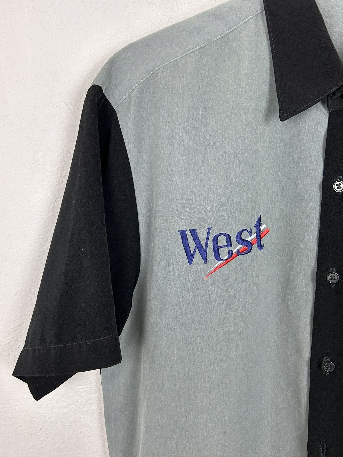 Mercedes-Benz 90s Vintage Mercedes Benz West Sponsor Formula F1 S/S Shirt Size US L / EU 52-54 / 3 - 3 Thumbnail