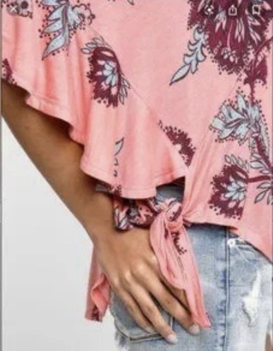 Free People Free People Maui Wowie Printed Knit Top $78 Small Passion F Size S / US 4 / IT 40 - 2 Thumbnail