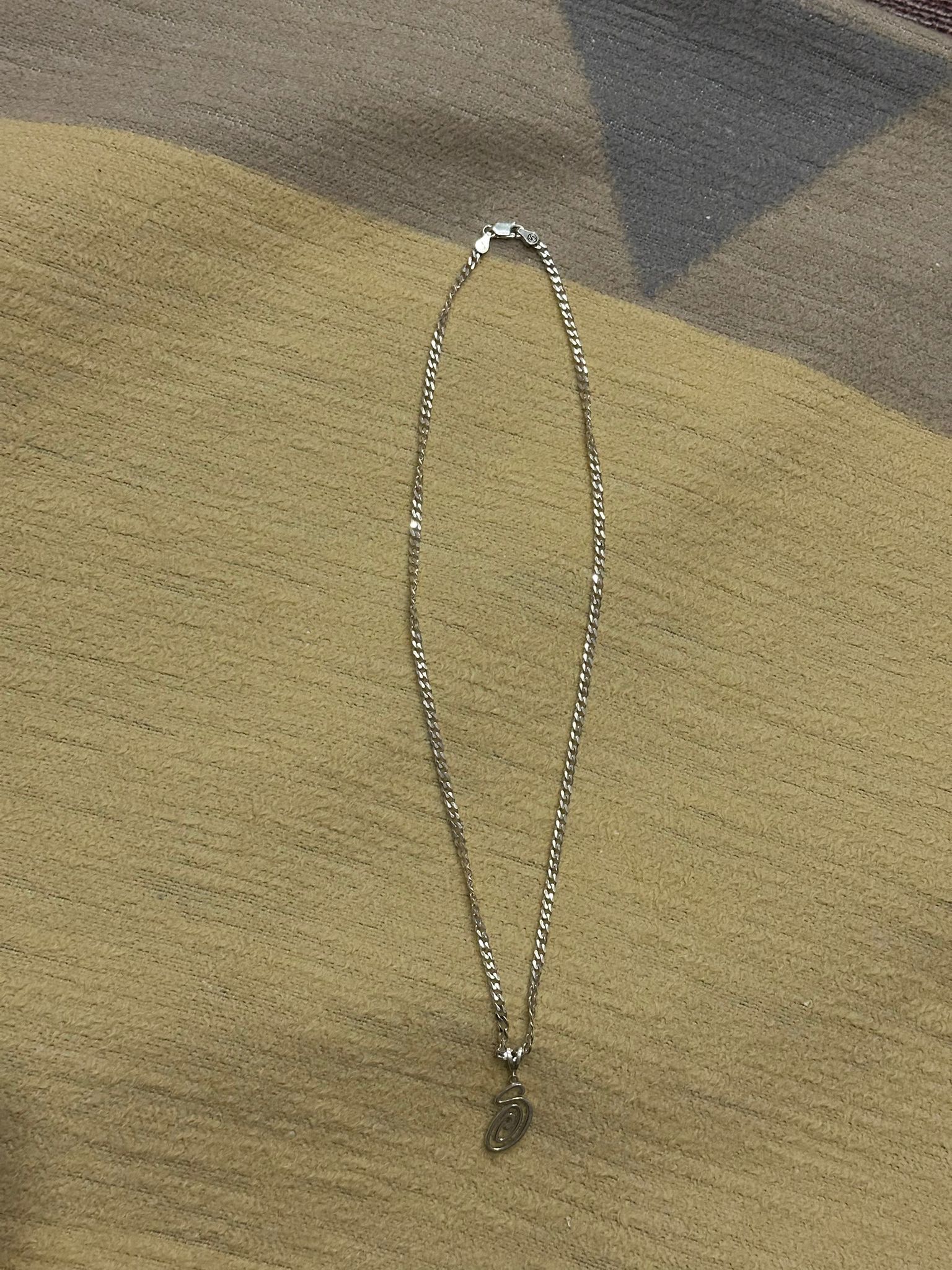Jewelry × Stussy CC000021 Stussy Swirly S Chain Sterling in Silver in White Size ONE SIZE - 4 Thumbnail