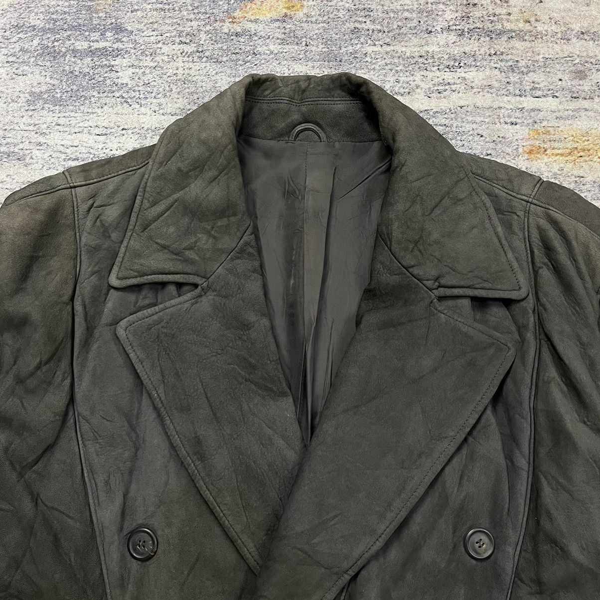 Issey Miyake Vintage Issey Miyake coat leather jacket Size US L / EU 52-54 / 3 - 9 Thumbnail