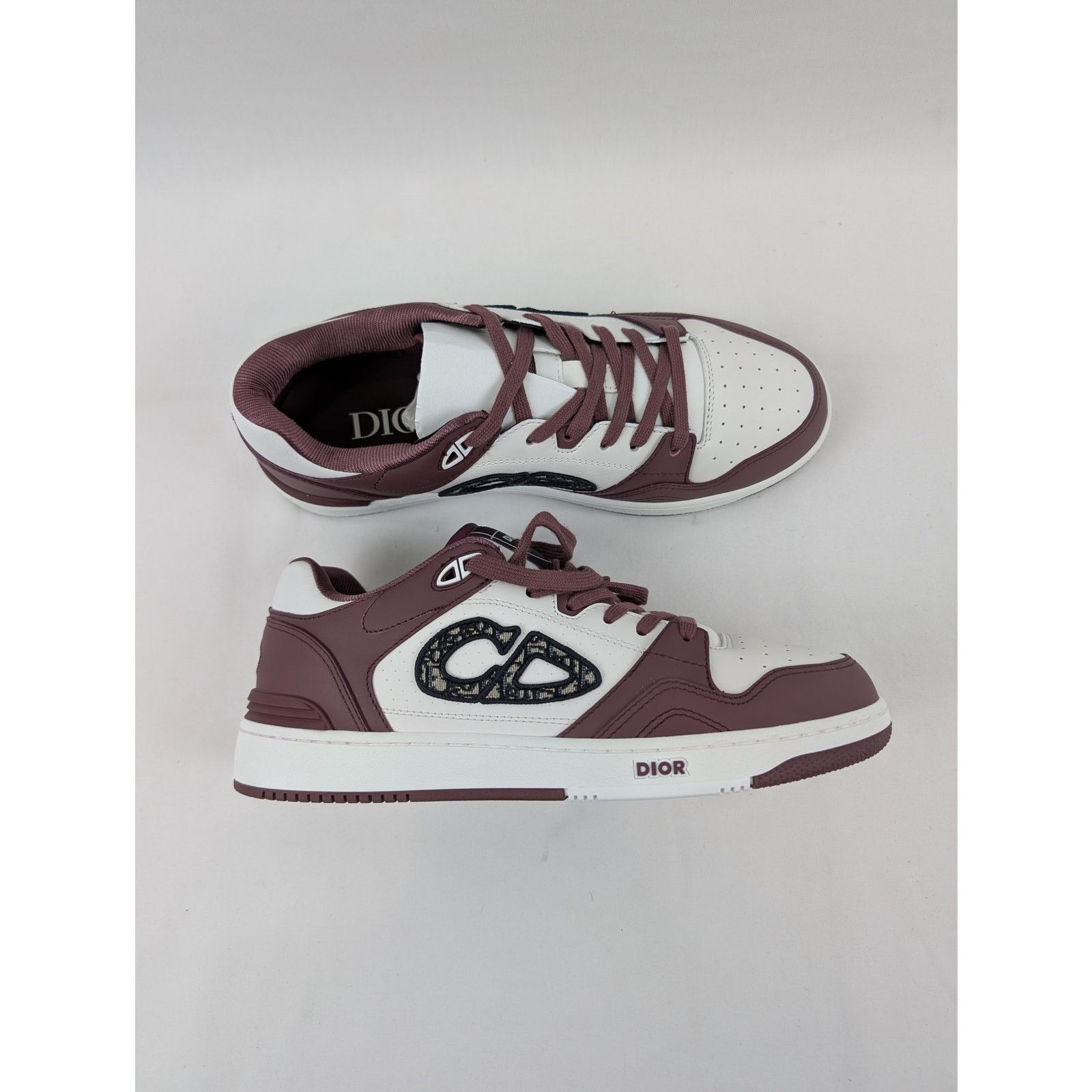 Dior o1rshd1 M-B57 LT Calf Sneakers in Bordeaux Size US 9 / EU 42 - 14 Thumbnail