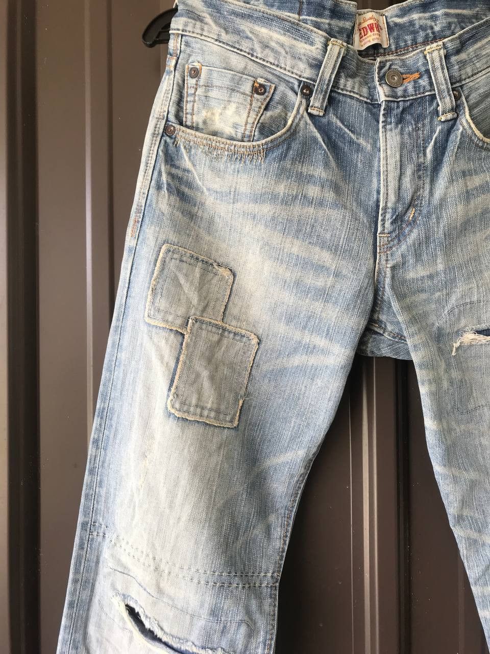 Japanese Brand Edwin Lot 403XV Wash Patchwork Denim Kapital Inspired Size US 30 / EU 46 - 4 Thumbnail
