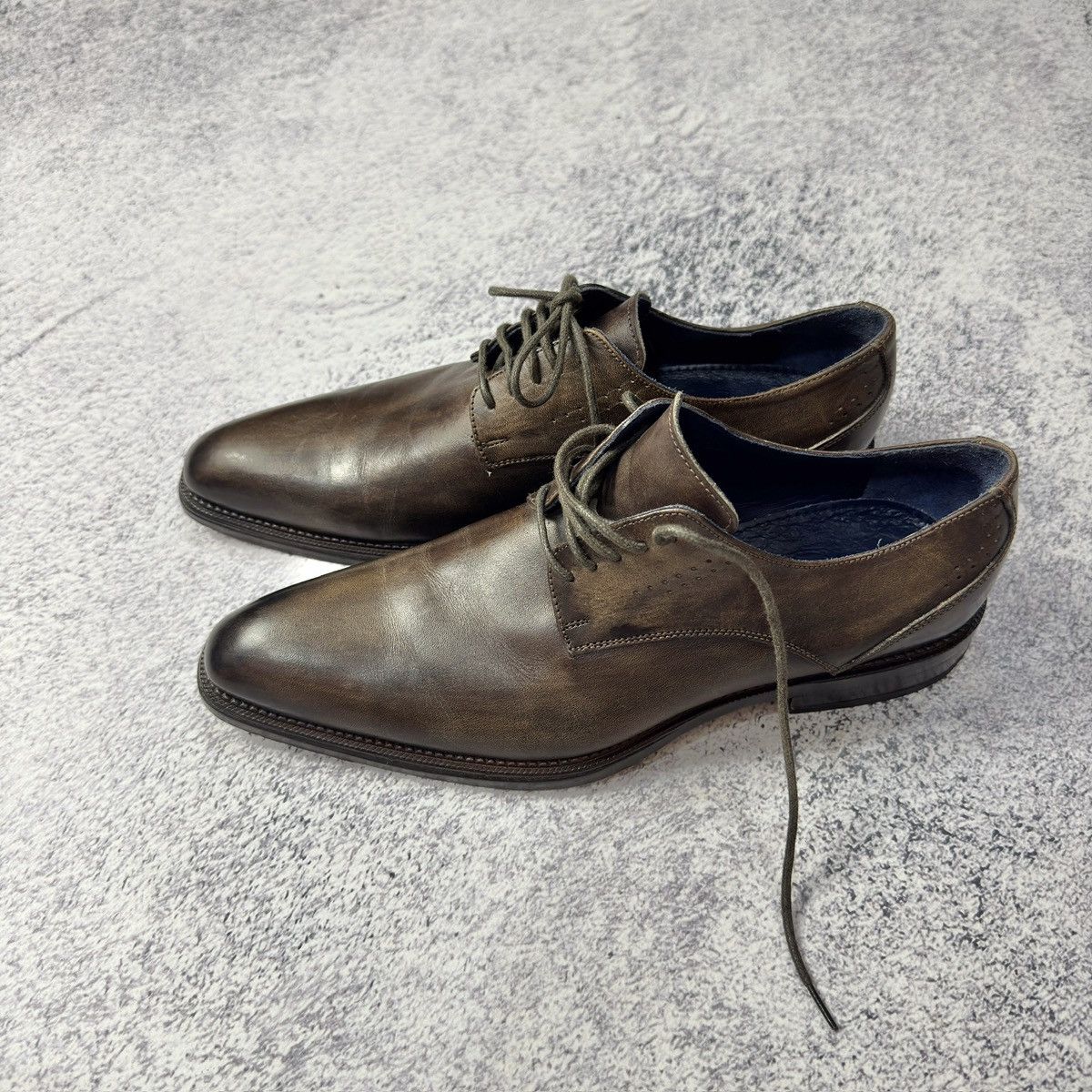 Designer Iannalfo&Sgariglia Mens Handmade Derbies US8 UK7 EU41 26cm Size US 8 / EU 41 - 18 Thumbnail