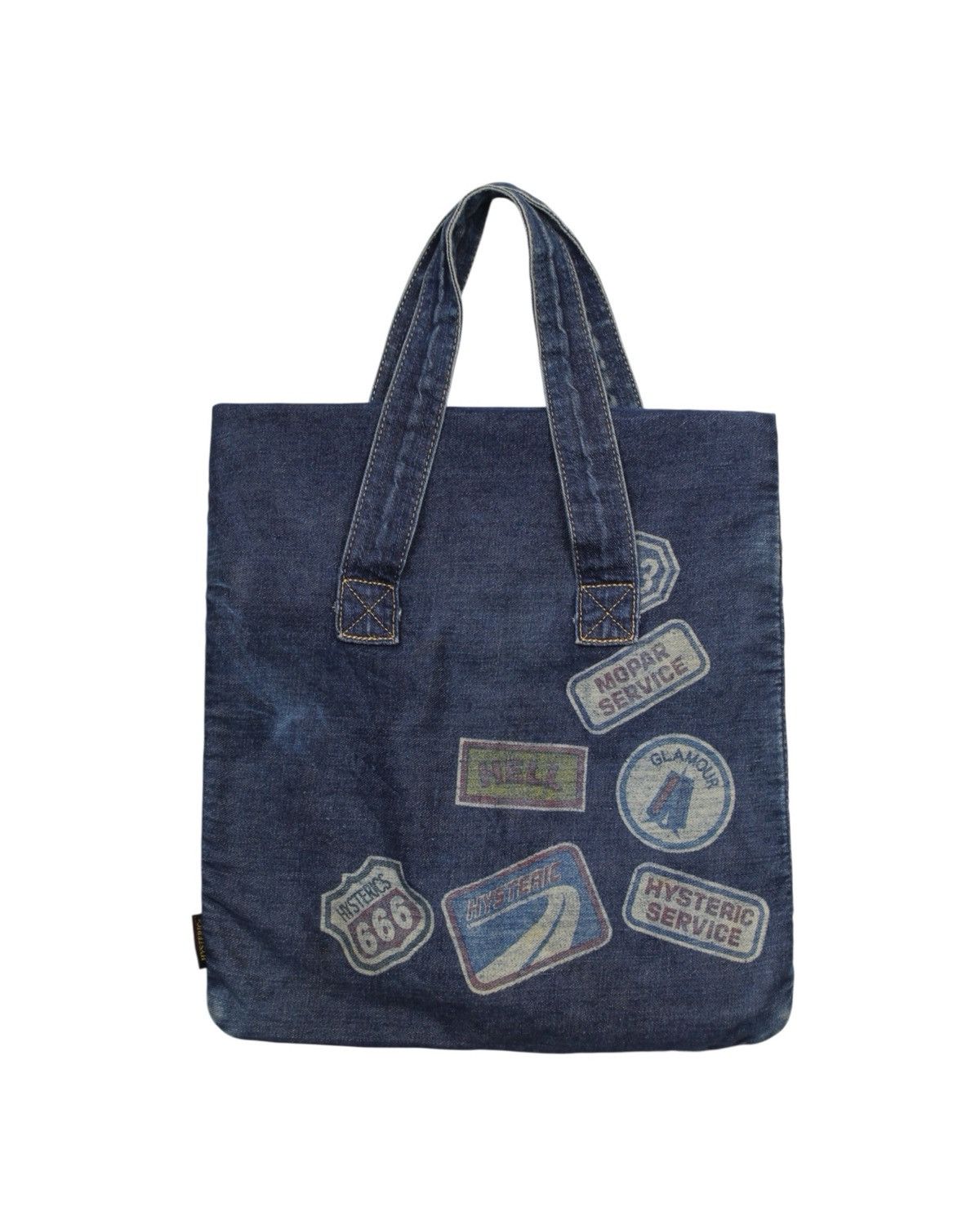 Hysteric Glamour 2000S HYSTERIC GLAMOUR PATCHED DENIM TACTICAL TOTE BAG Size ONE SIZE - 3 Thumbnail