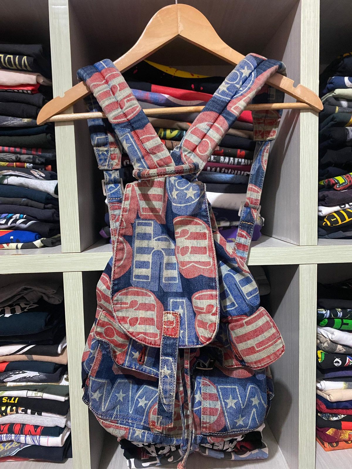 Hysteric Glamour × Vintage Hysteric Glamour American Denim Bagpack Size ONE SIZE - 1 Thumbnail