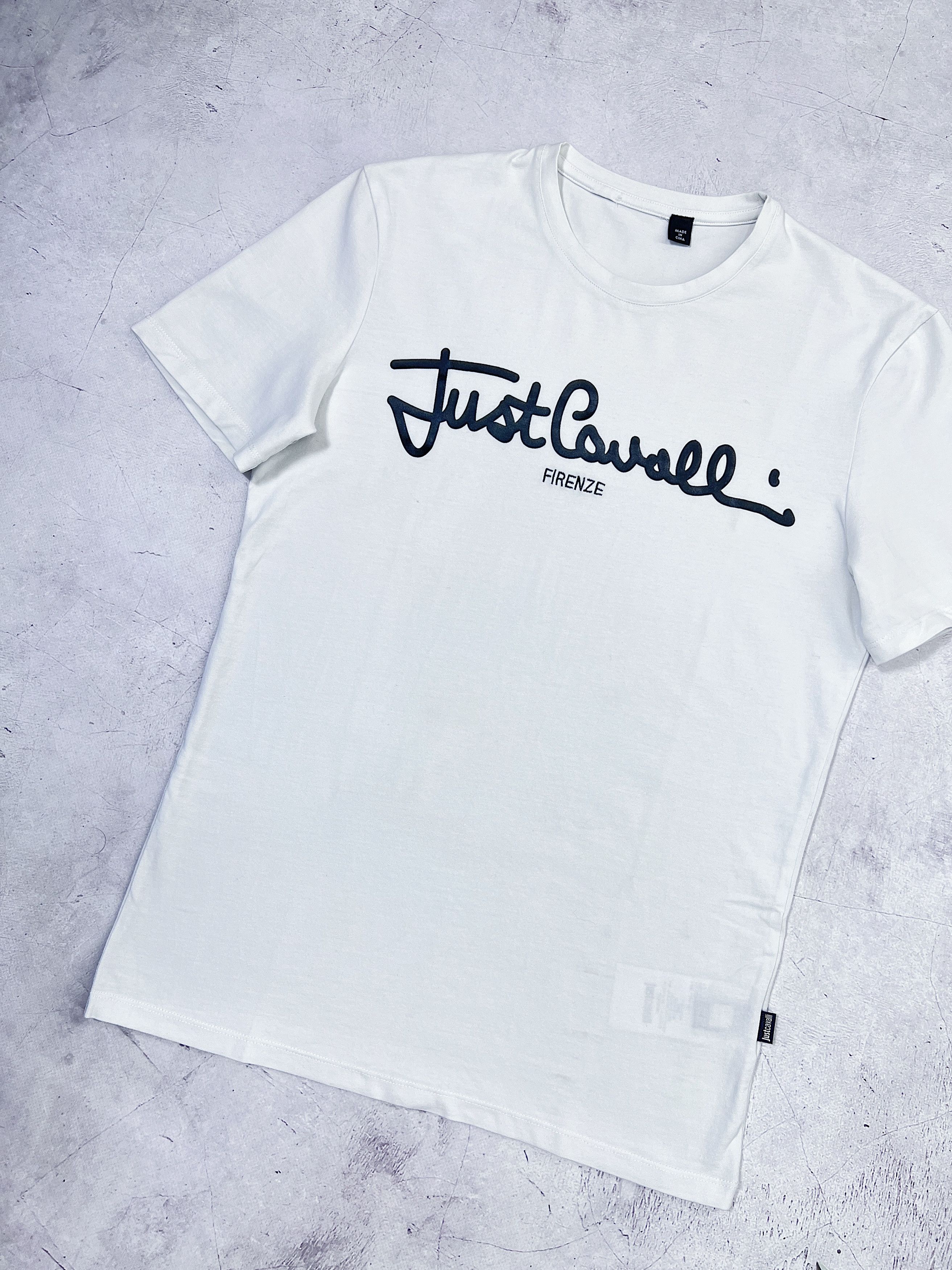 Just Cavalli Just Cavalli T-Shirt Firenze Logo White Size US XS / EU 42 / 0 - 2 Thumbnail