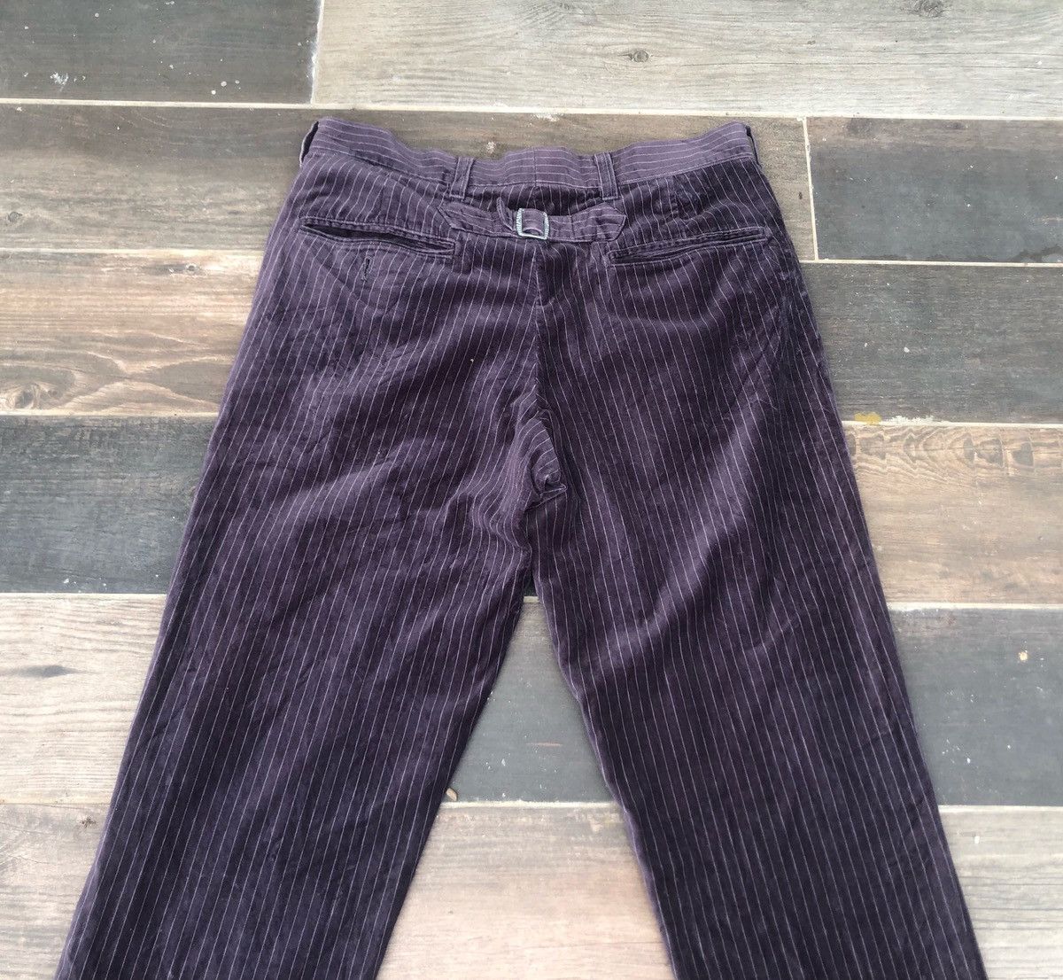 Dry Bones × Japanese Brand 🔥OG Dry Bones Velvet Corduroy Buckle Back Pant💥 Size US 32 / EU 48 - 6 Thumbnail