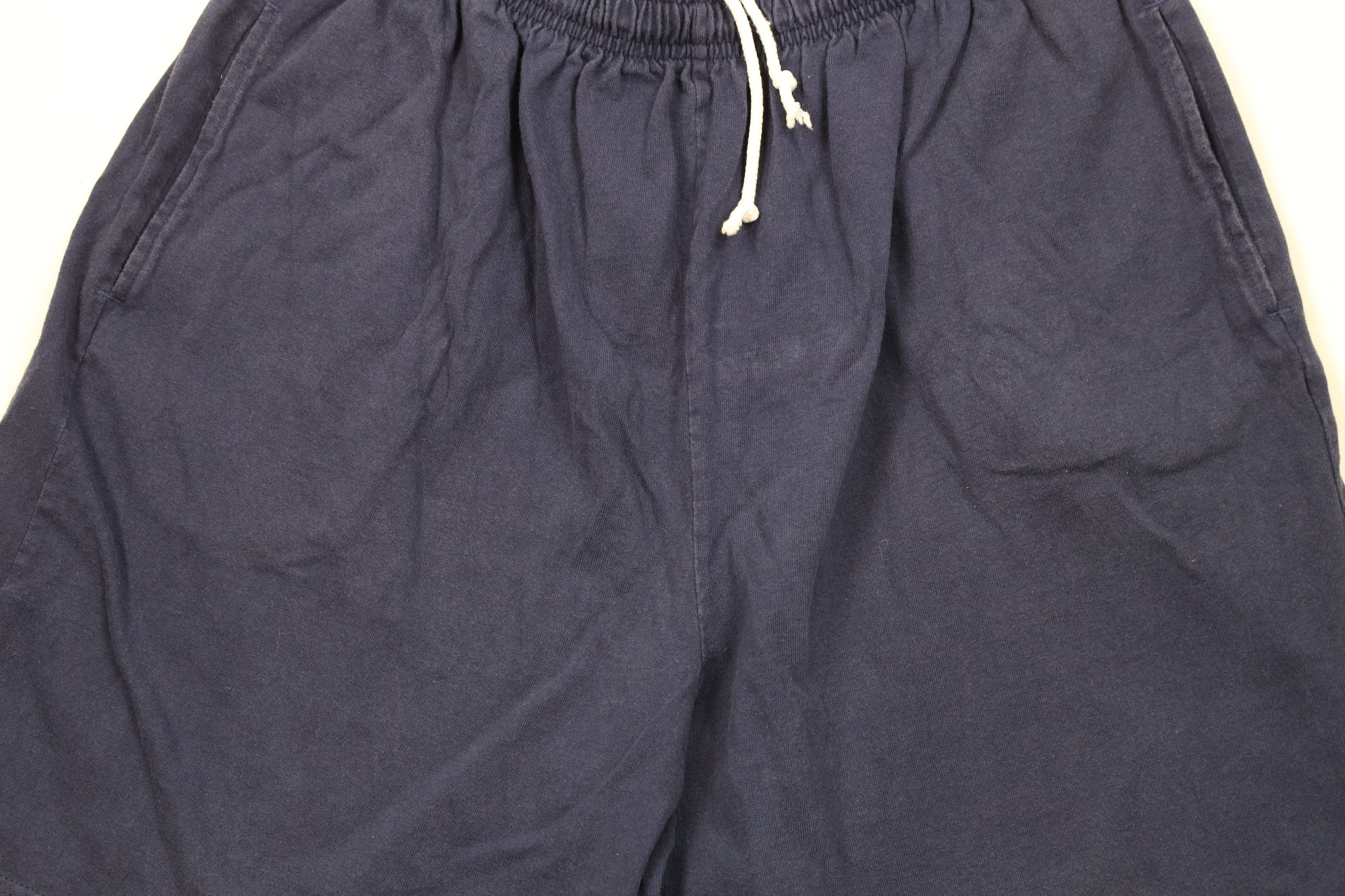 Vintage Vintage 90s Streetwear Cotton Above Knee Dad Shorts Blue Size US 36 / EU 52 - 3 Thumbnail