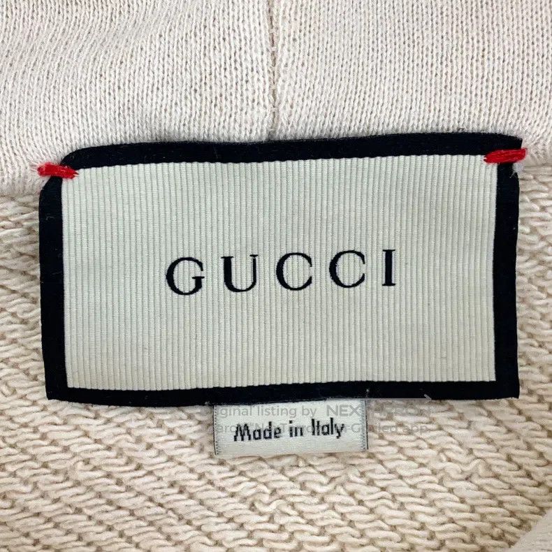 Gucci Gucci Beige logo letter cat sequin cotton hooded drawstrin Size US L / EU 52-54 / 3 - 6 Thumbnail
