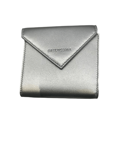 Balenciaga o1loc1c1124 637450 Size: OS / Papier Card Holder in Silver Size ONE SIZE - 1 Thumbnail