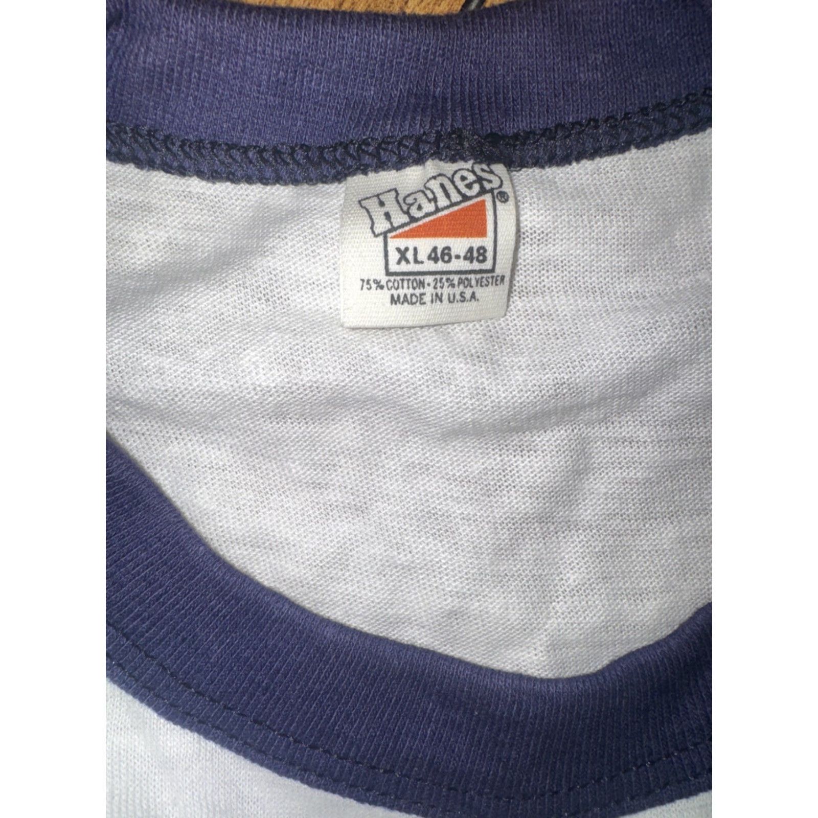 Hanes VINTAGE Hanes T-Shirt White XL Mens Regular Fit 22x29 Size US XL / EU 56 / 4 - 5 Thumbnail