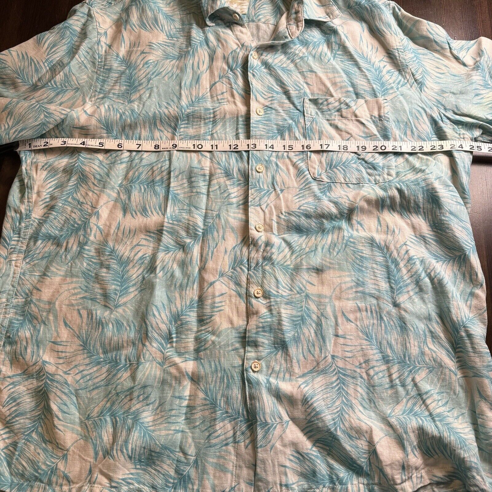 Tasso Elba Tasso Elba Silk Linen Tropical Shirt XL Camp Collar Size US XL / EU 56 / 4 - 8 Thumbnail