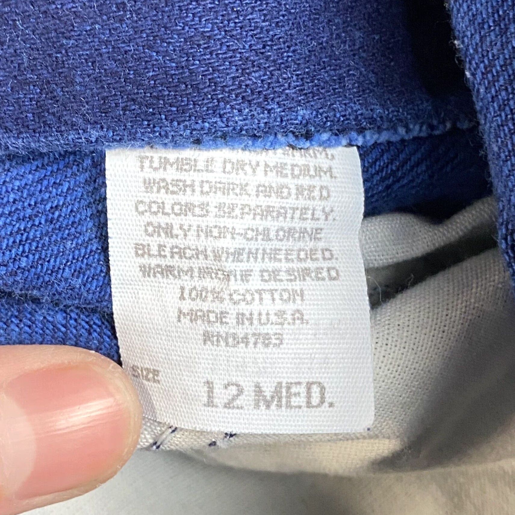 Lee VINTAGE LEE Womens Jeans 12 High Rise Indigo Overdyed Denim Blue 80s 90s Mom Mens Womens Boys Girls Zipper Size 34" / US 12 / IT 48 - 5 Thumbnail