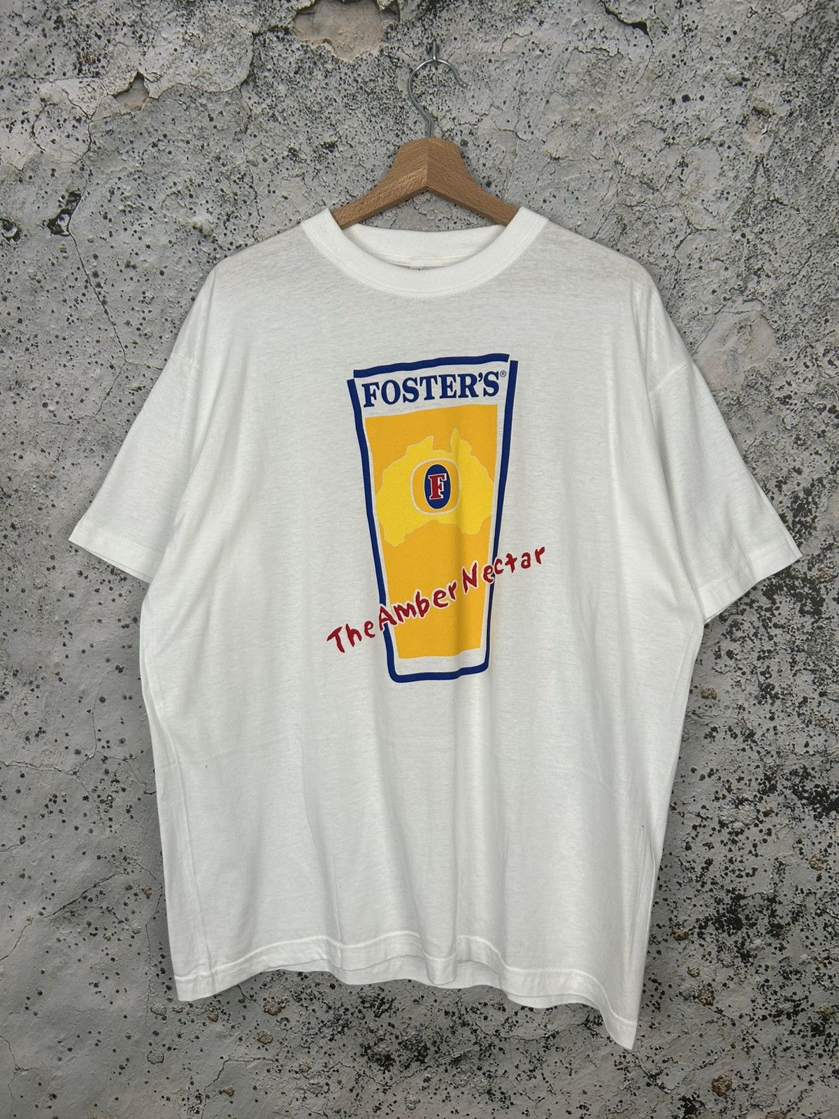Vintage Fosters Promo Beer Graphic Tee Archive 90s
