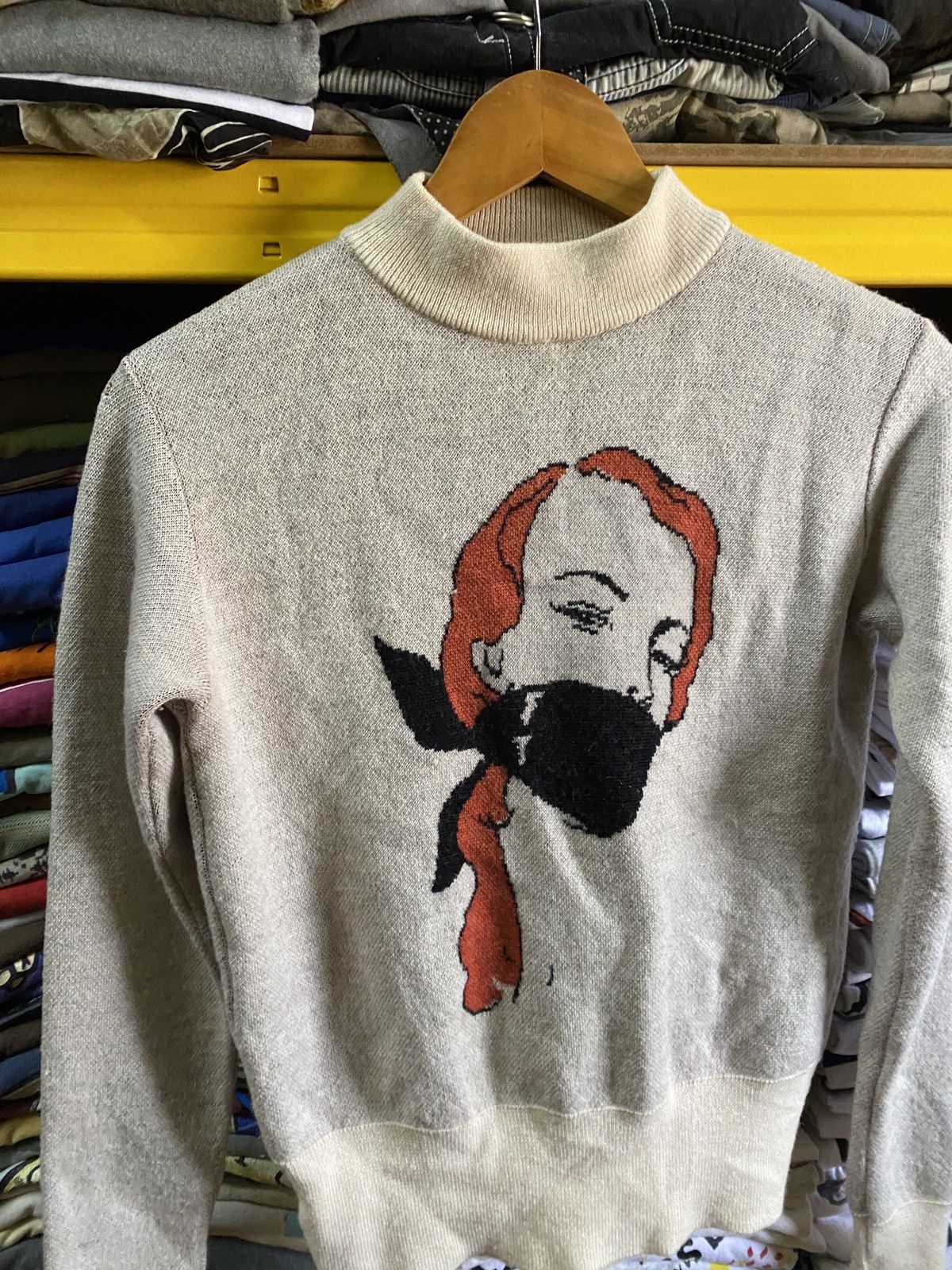 Designer × G.V.G.V. G.V.G.V Japan Wool Graphic Sweater Size US S / EU 44-46 / 1 - 2 Thumbnail