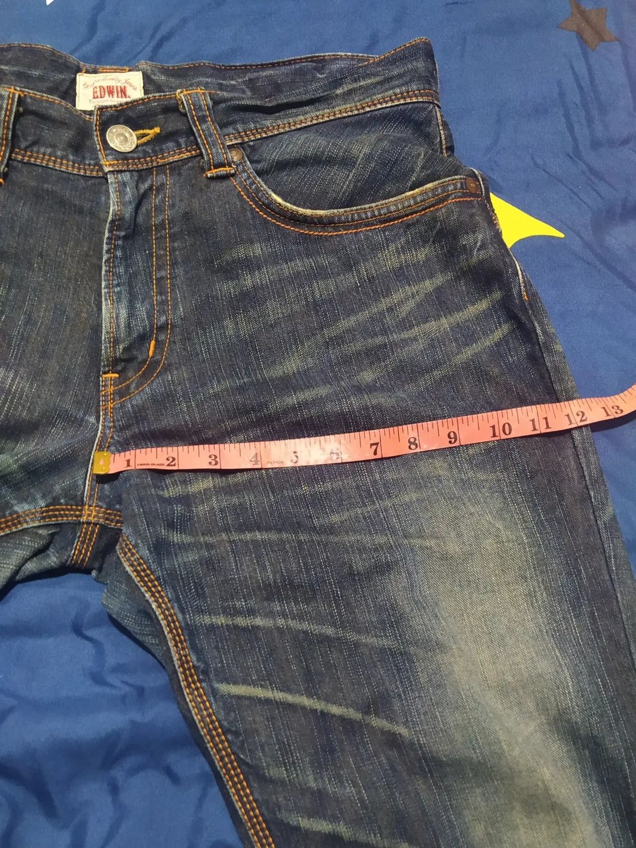 Edwin Edwin Exclusive Vintage 411XVS Jeans Buckle Back Size US 37 - 10 Thumbnail