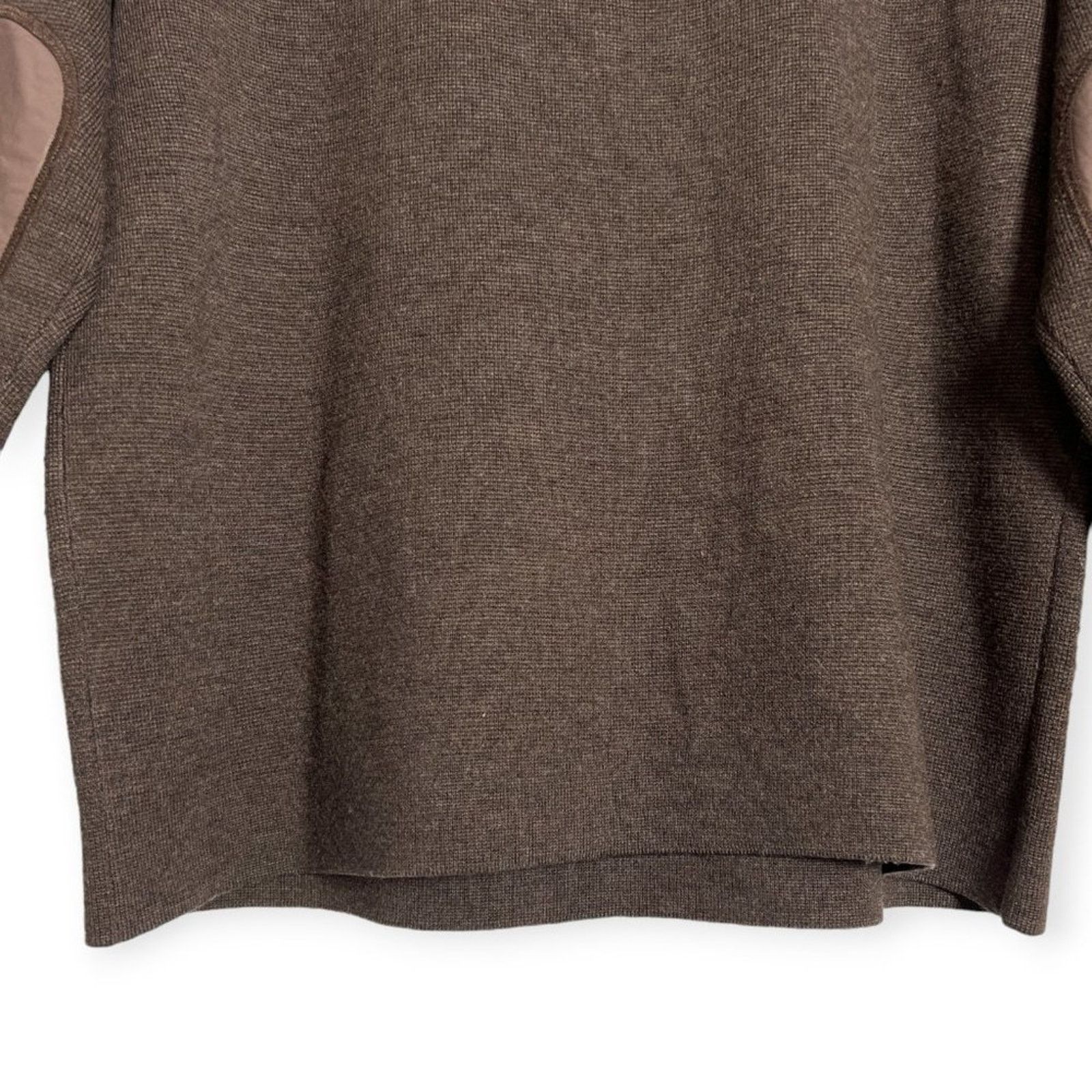 Raffi Raffi Linea Uomo Merino Wool Elbow Patch Sweater Brown L Size US L / EU 52-54 / 3 - 11 Thumbnail